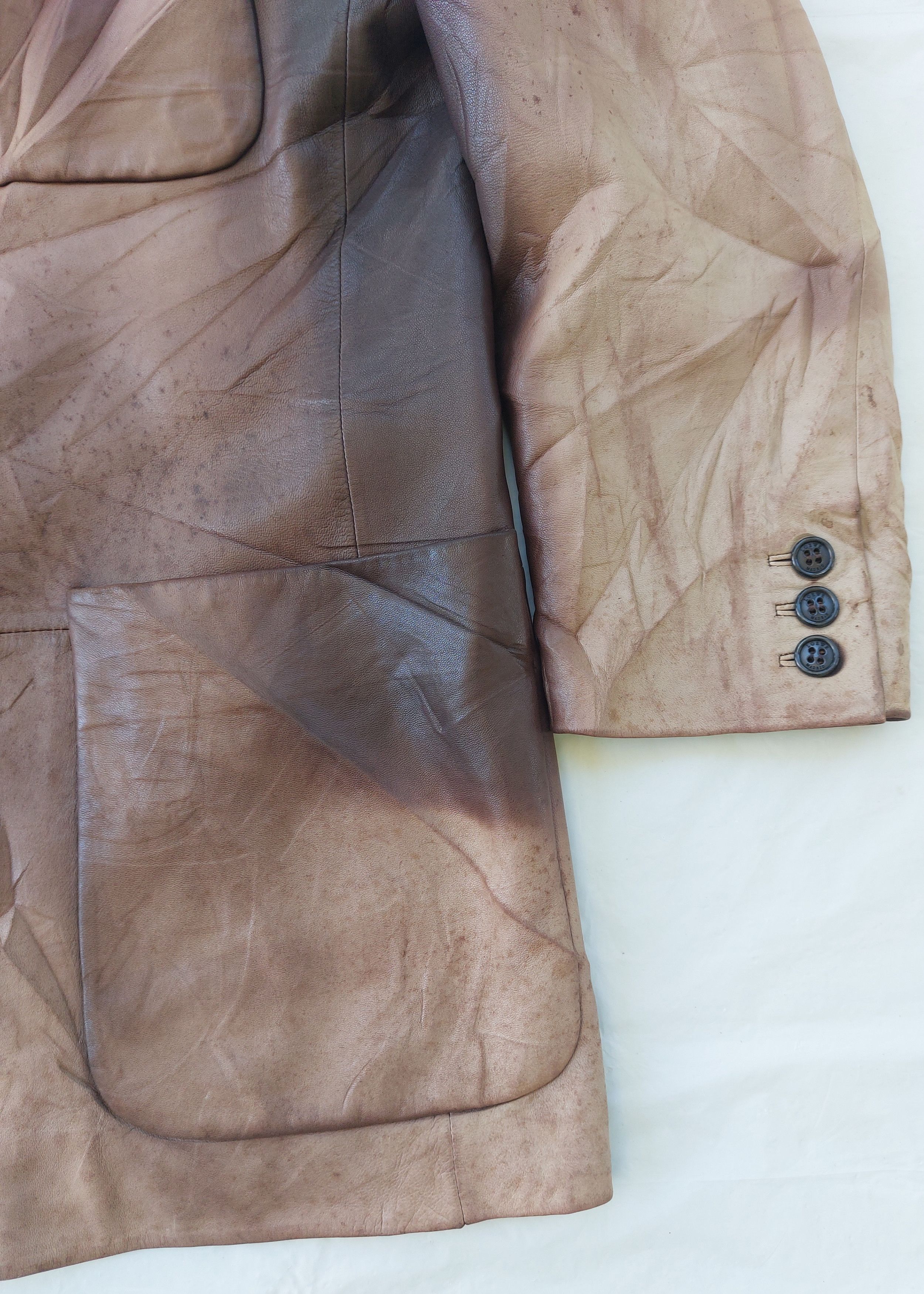 Loewe LOEWE Madrid nappa lambskin tie dye leather coat Size US L / EU 52-54 / 3 - 3 Thumbnail