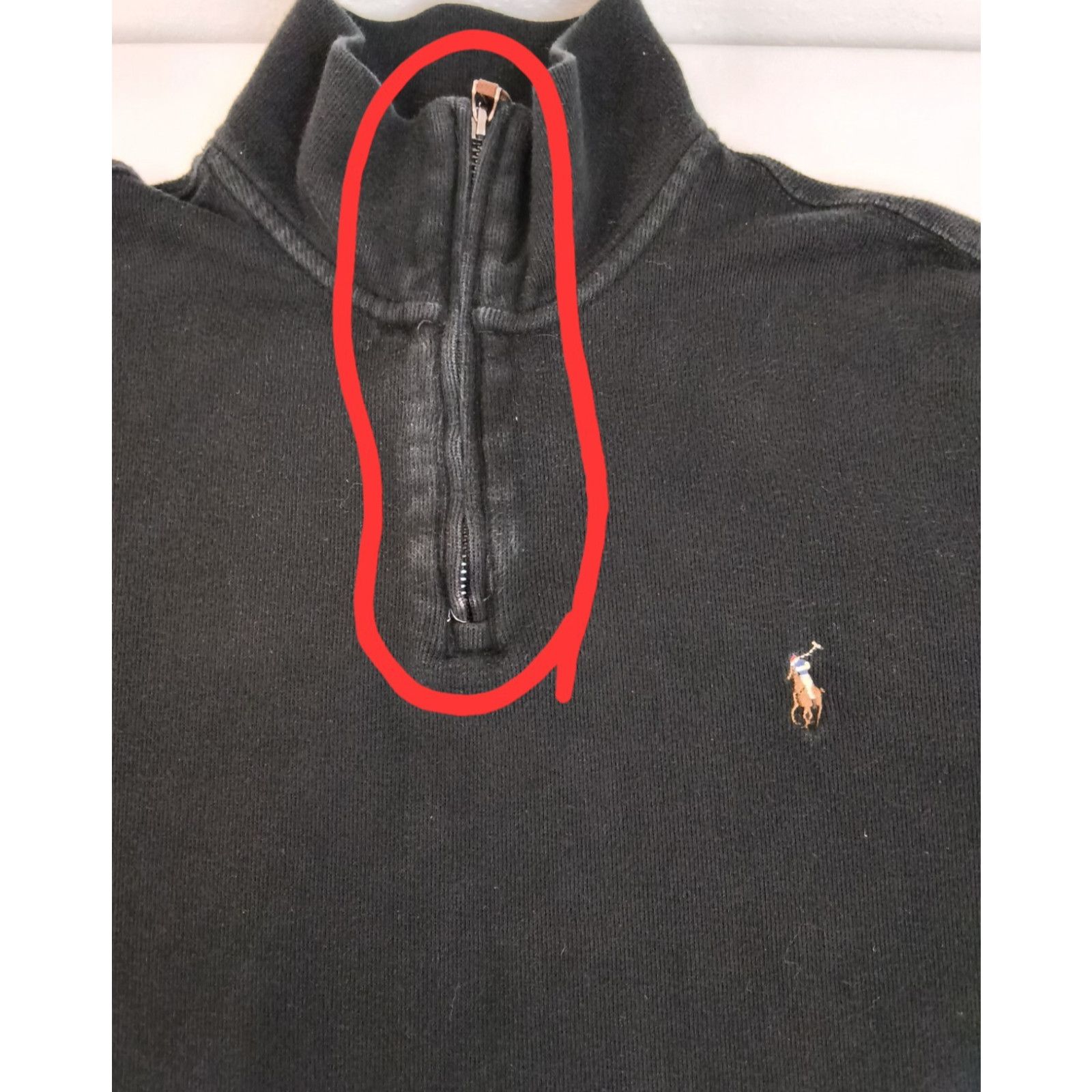 Polo Ralph Lauren Polo Ralph Lauren Estate Rib 1/4 Zip Sweater Men's L Black Size US L / EU 52-54 / 3 - 5 Thumbnail