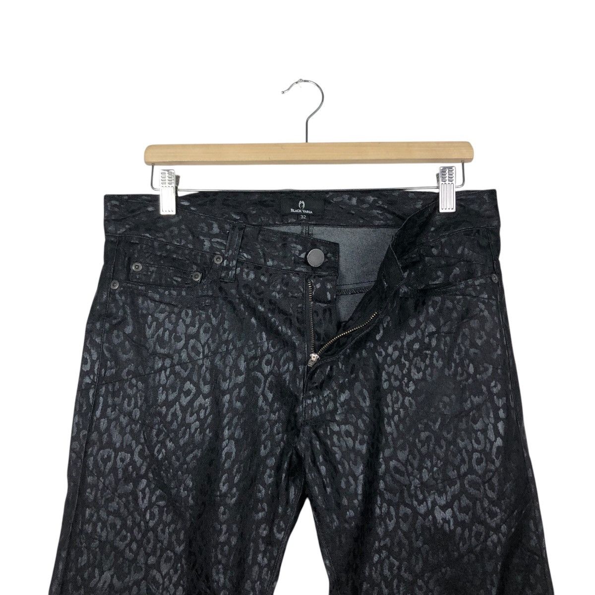 Japanese Brand 📌Vintage Biker Pants Polkadot Design Black Varia Size US 32 / EU 48 - 14 Thumbnail