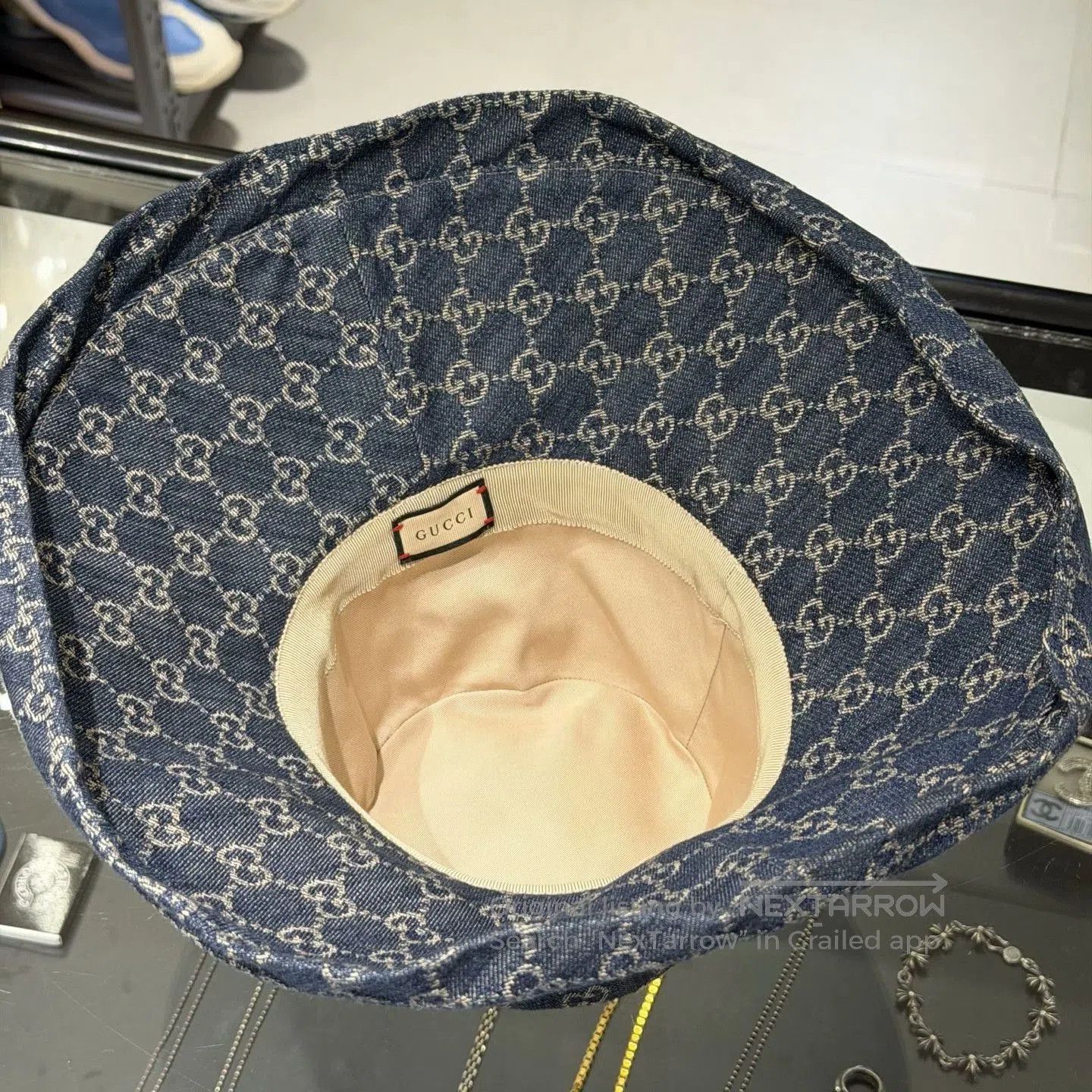 Gucci Gucci Denim Bucket Hat. Size ONE SIZE - 4 Thumbnail