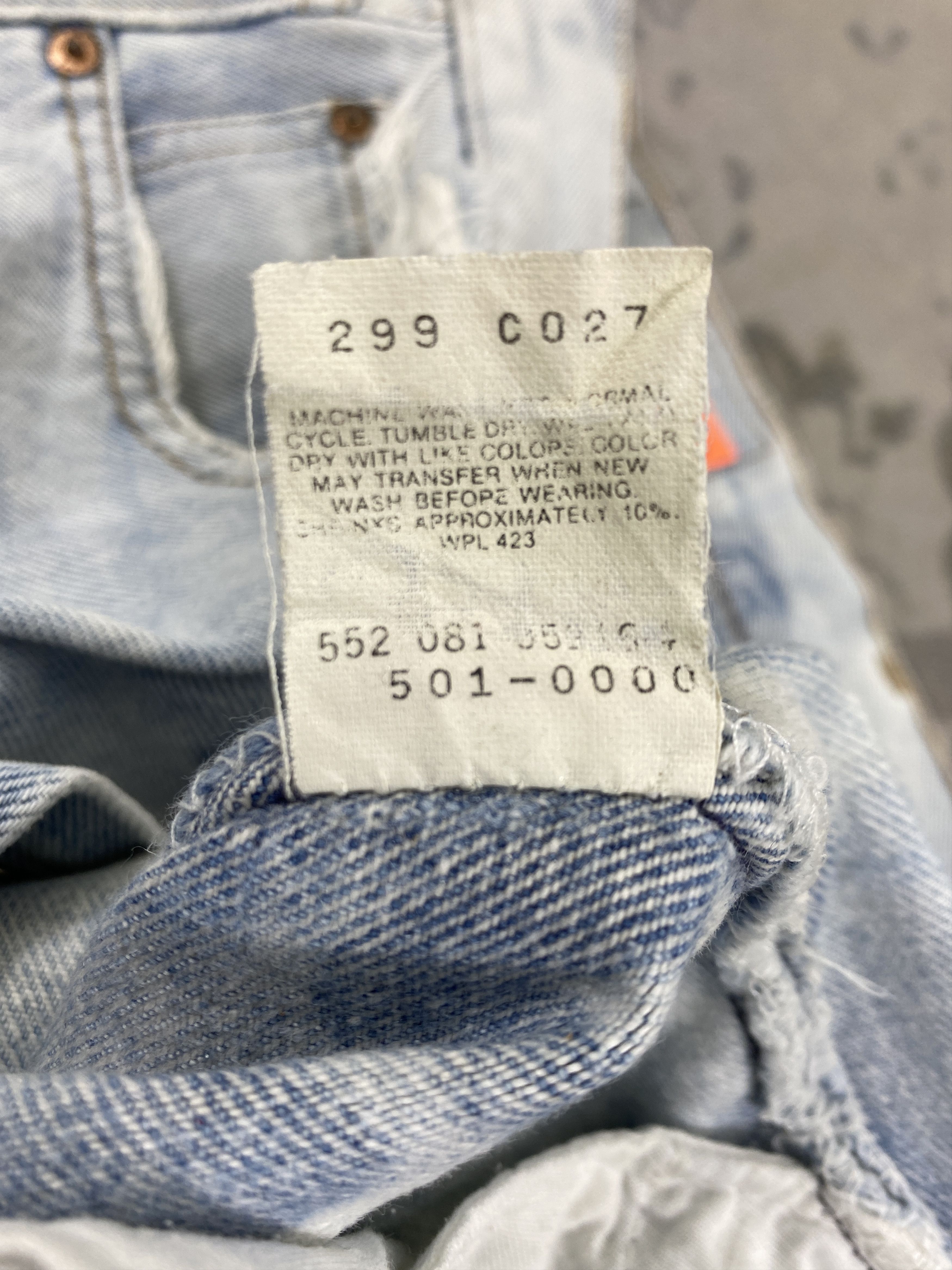 Levi's 90s Distressed Blue Vintage Levi's 501 Jeans 28x27.5- JN3916 Size US 28 / EU 44 - 10 Thumbnail