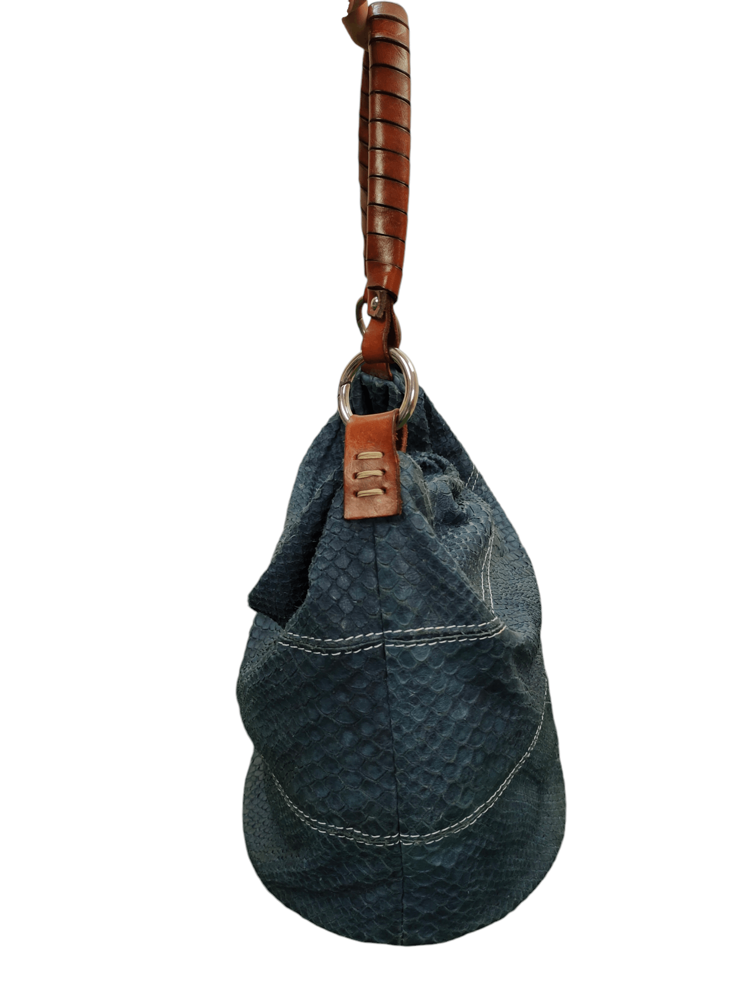 Leather Vintage Sofia C Made In Italy Leather Hobo Shoulder Bag Size ONE SIZE - 5 Thumbnail