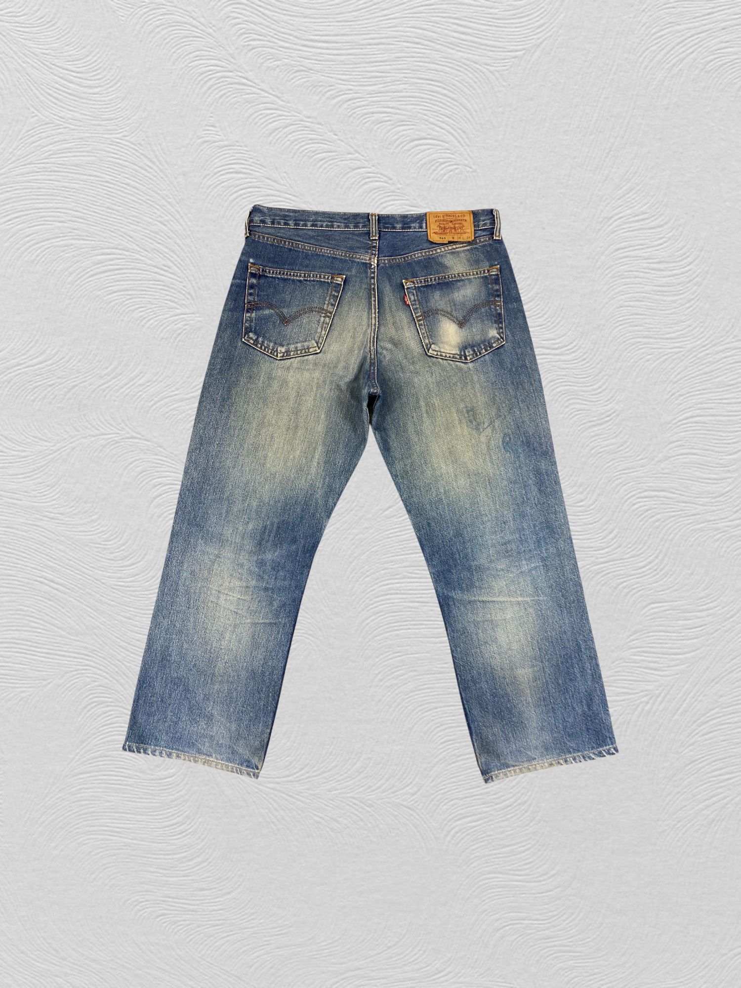 Levi's Distressed Blue Vintage Levi's 511 35x27 Denim -SJ141 Size US 35 - 2 Thumbnail