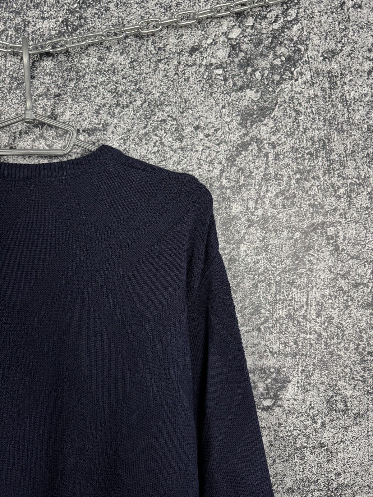 Lacoste Lacoste Vintage V-Neck Knit Sweater Pullover Blue Size 7 Size US XL / EU 56 / 4 - 10 Thumbnail