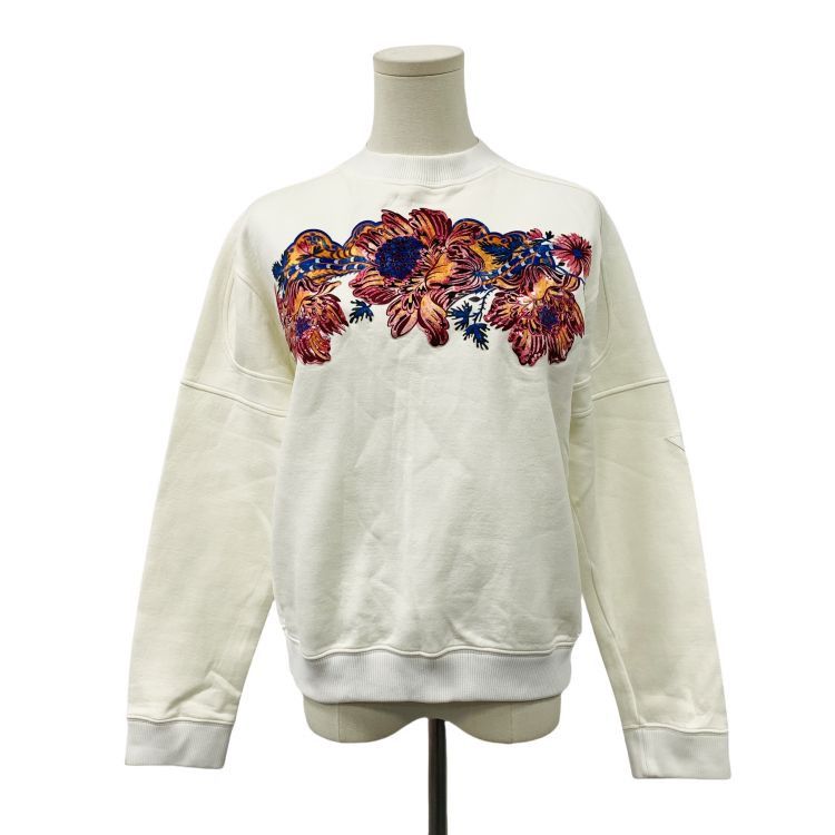 Louis Vuitton Louis Vuitton Floral Embroidered Sweatshirt Size M Size US M / EU 48-50 / 2 - 1 Thumbnail