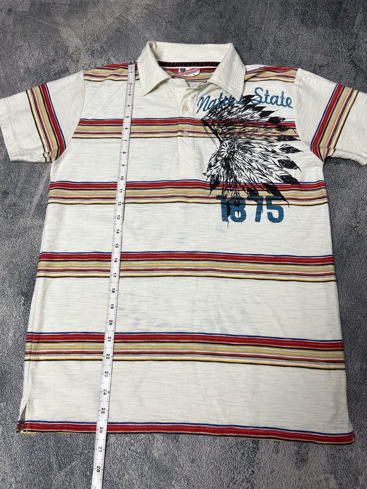 Japanese Brand Lock Heaven poloshirt multicolor streep Size US M / EU 48-50 / 2 - 10 Thumbnail