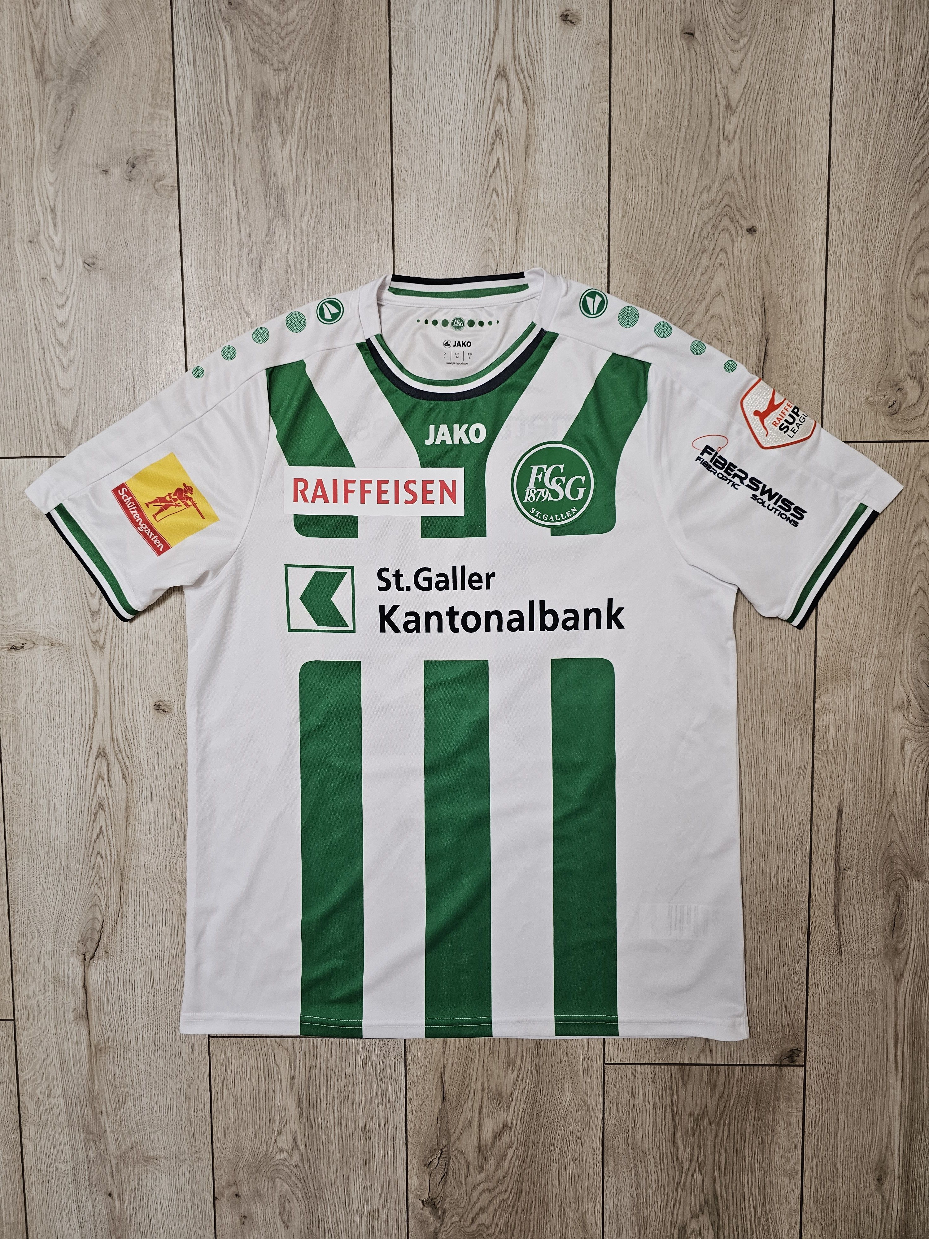 All Sport ST GALLEN 2015 2016 HOME FOOTBALL SHIRT SOCCER JERSEY Size US M / EU 48-50 / 2 - 1 Thumbnail