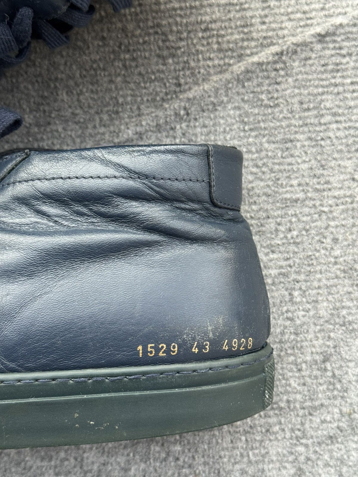 Common Projects Achilles high navy Size US 10 / EU 43 - 4 Thumbnail