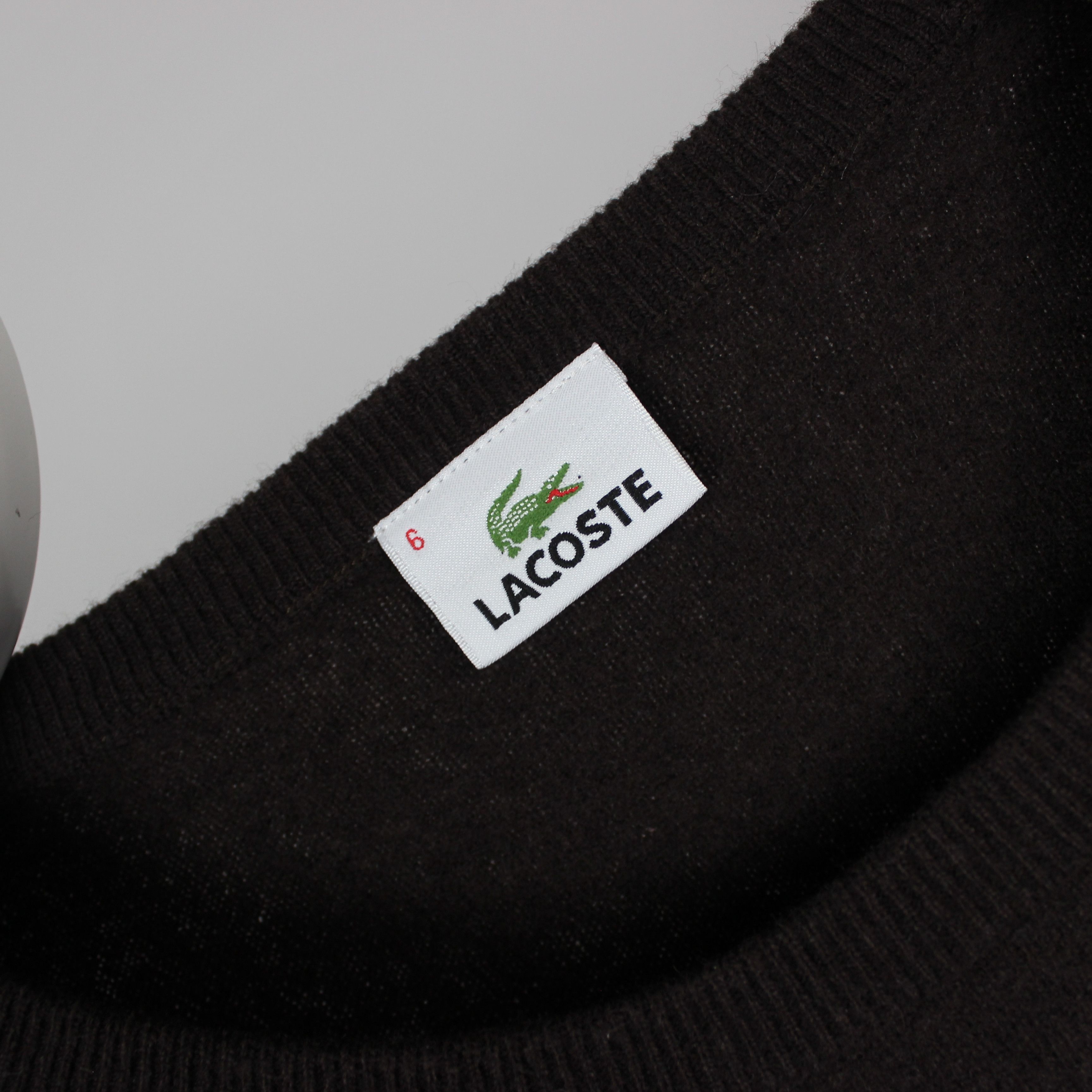 Lacoste Lacoste sweater men wool brown L XL Size US XL / EU 56 / 4 - 4 Thumbnail