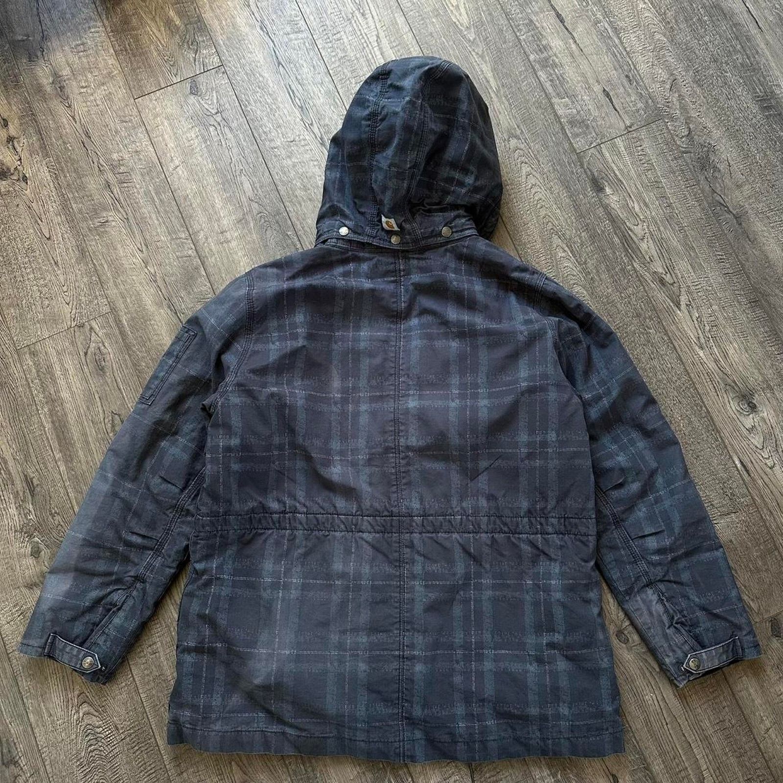Carhartt Vintage 00s Carhartt Plaid Pocket Winter Ski Coat Jacket Size XL / US 12-14 / IT 48-50 - 5 Thumbnail