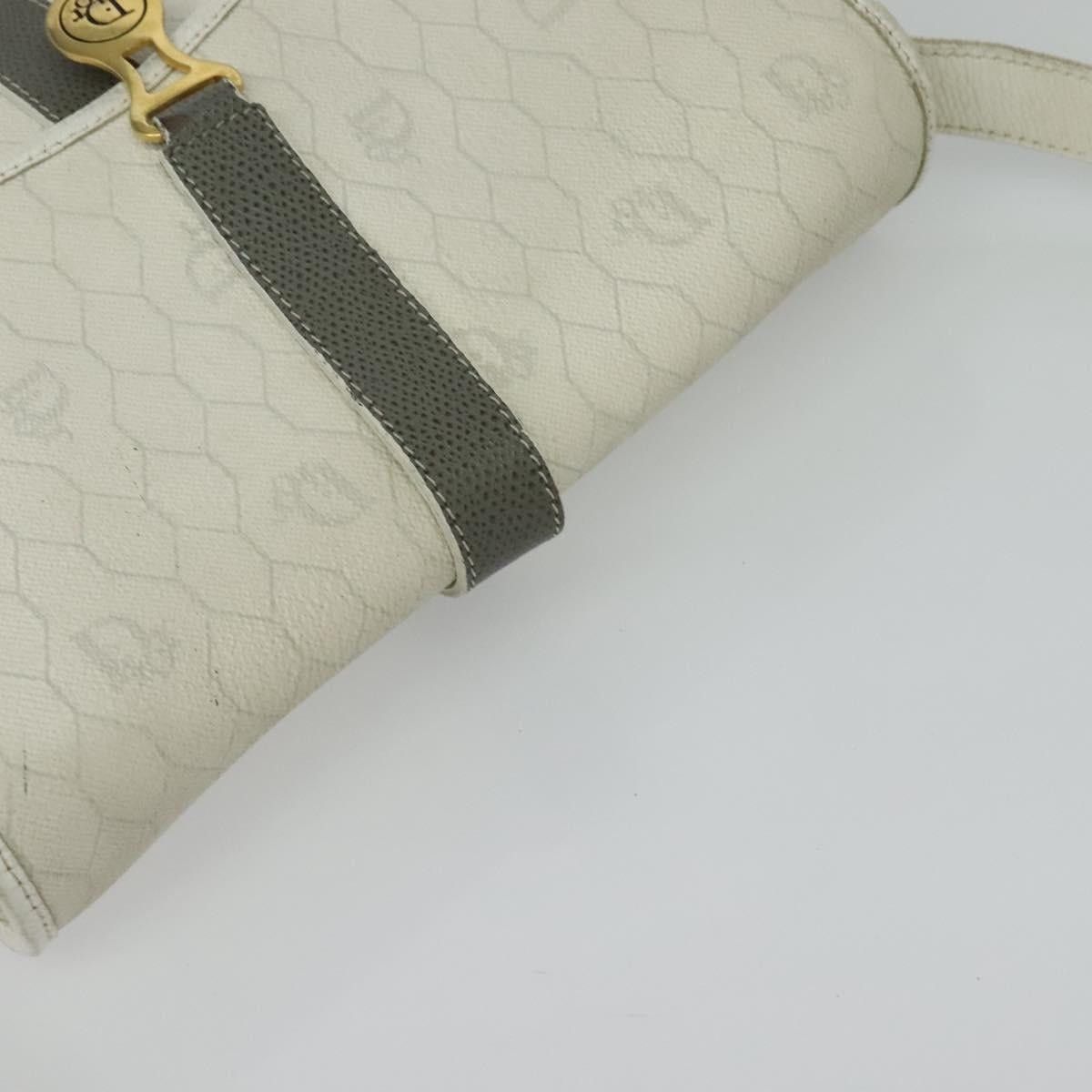 Dior DIOR Honeycomb Canvas Shoulder Bag Pvc White Gold Size ONE SIZE - 6 Thumbnail