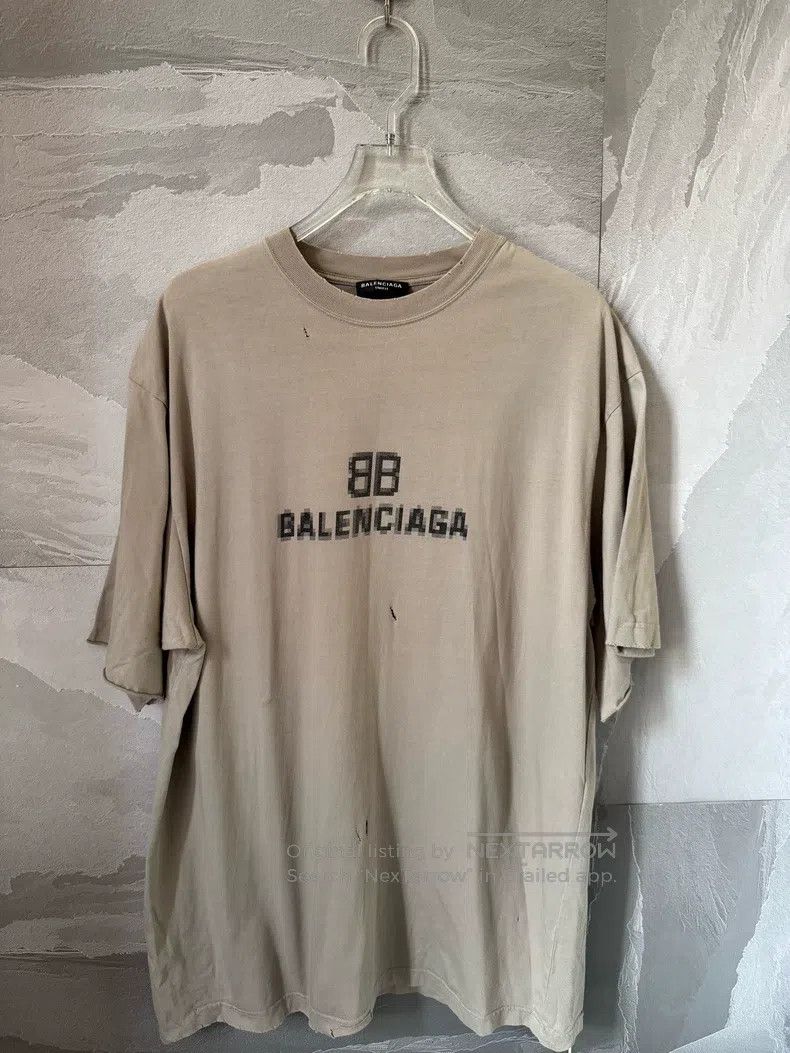 Balenciaga Balenciaga Mosaic Blurred Logo BB Letter Loose Hole Destro Size US XS / EU 42 / 0 - 1 Thumbnail