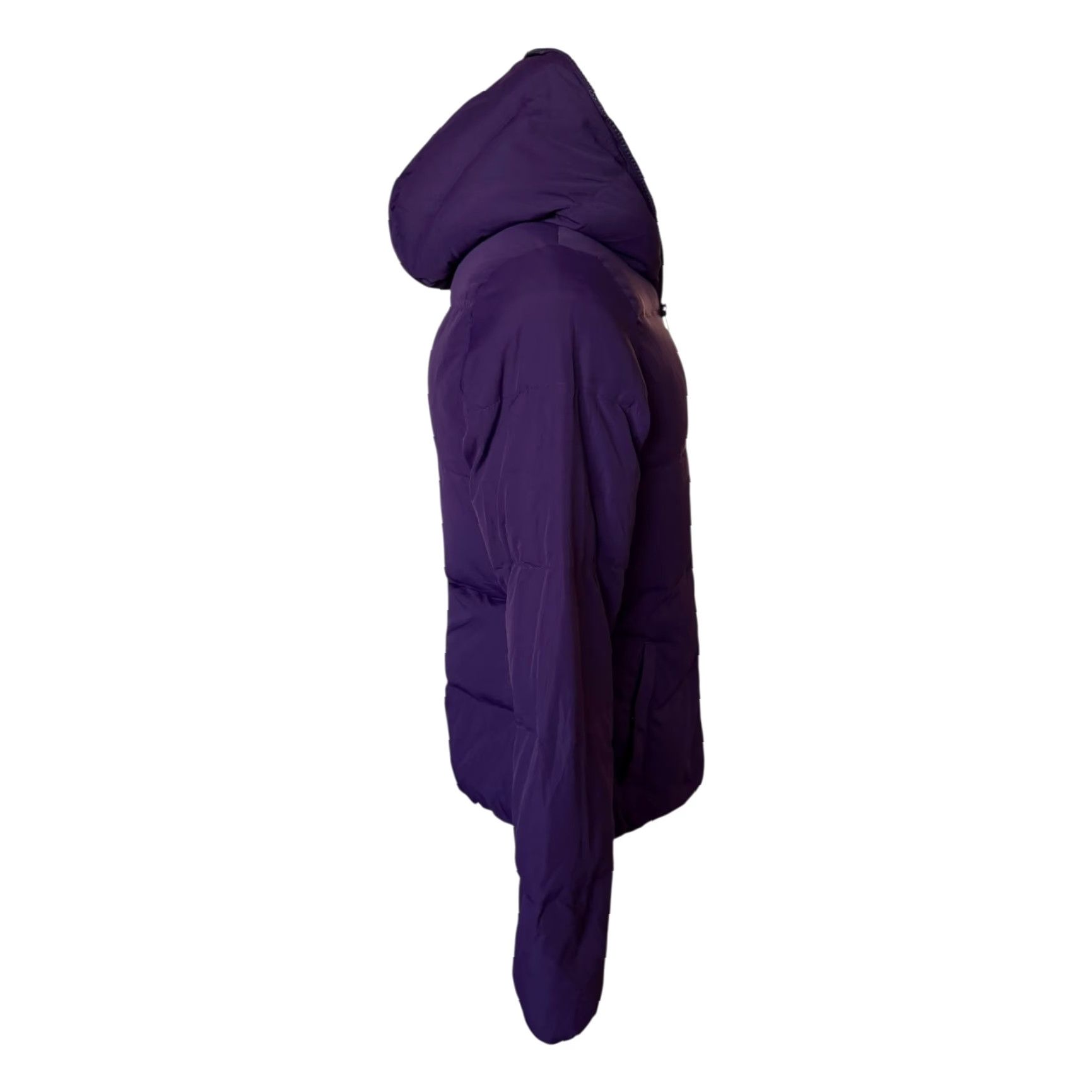 Levi's Levi’s Hooded Puffer Jacket Women’s M Purple Down Filled 100% Polyester No Pattern Casual Size M / US 6-8 / IT 42-44 - 2 Thumbnail