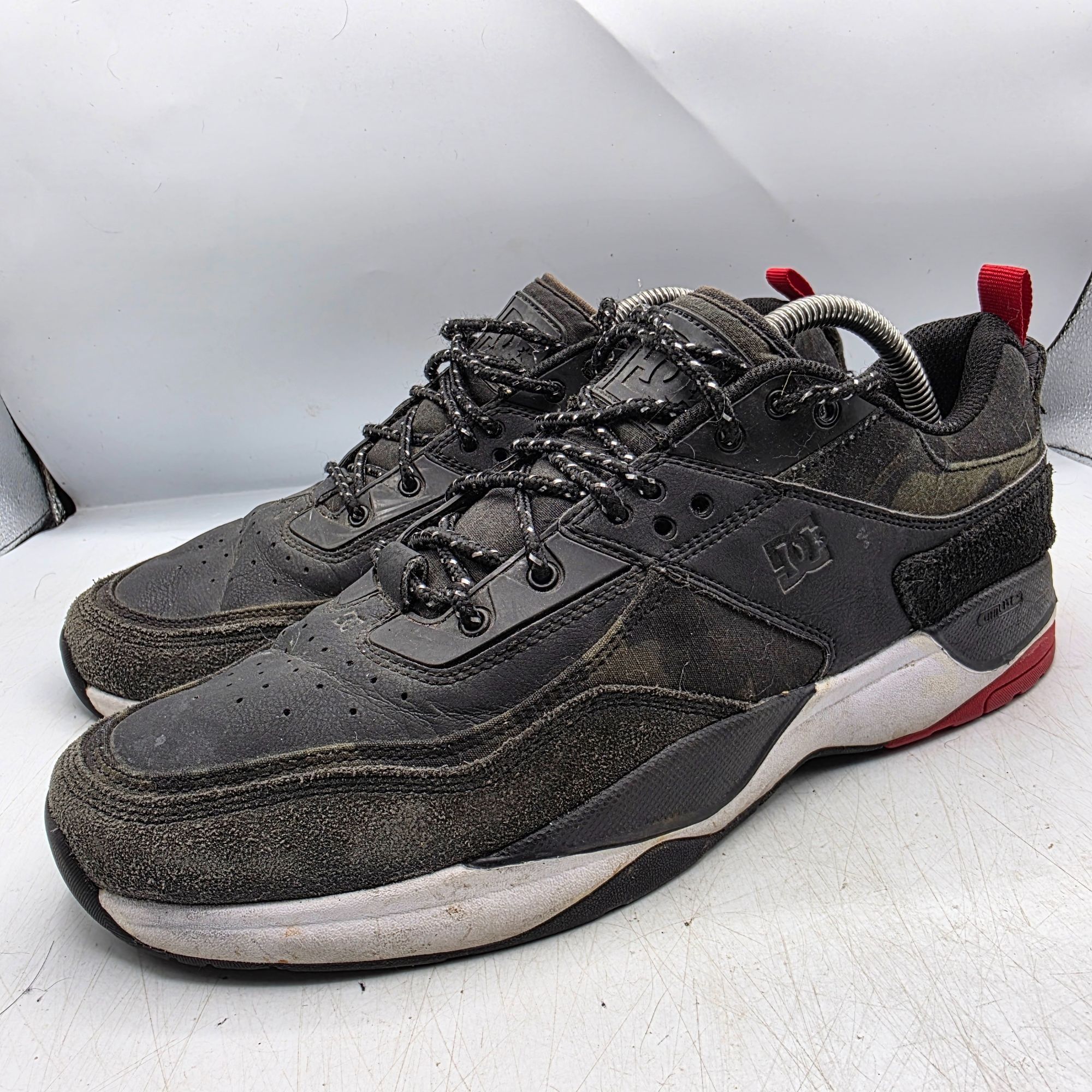 DC DC E.Tribeka SE Mens 10 Black Red Green Camo Shoes Skateboar Size US 10 / EU 43 - 4 Thumbnail