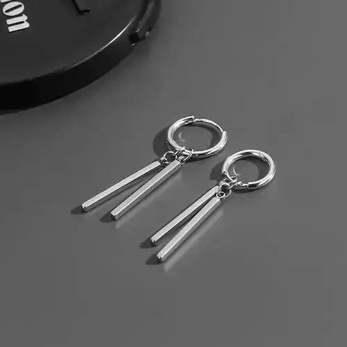 Jewelry Dangle Drop Hoop Earrings Size ONE SIZE - 3 Thumbnail