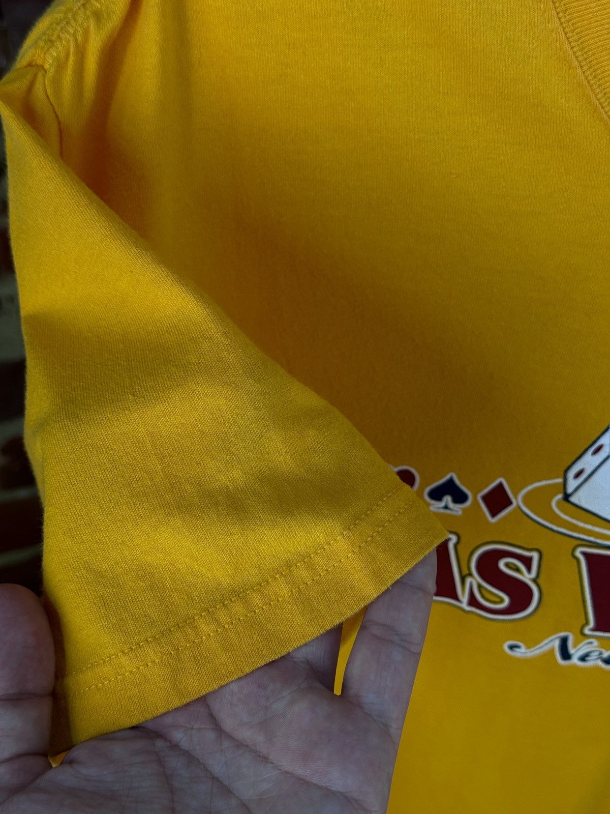 Hanes × Vintage LAS VEGAS Nevada Hanes Vintage Yellow T-Shirt Size US L / EU 52-54 / 3 - 9 Thumbnail