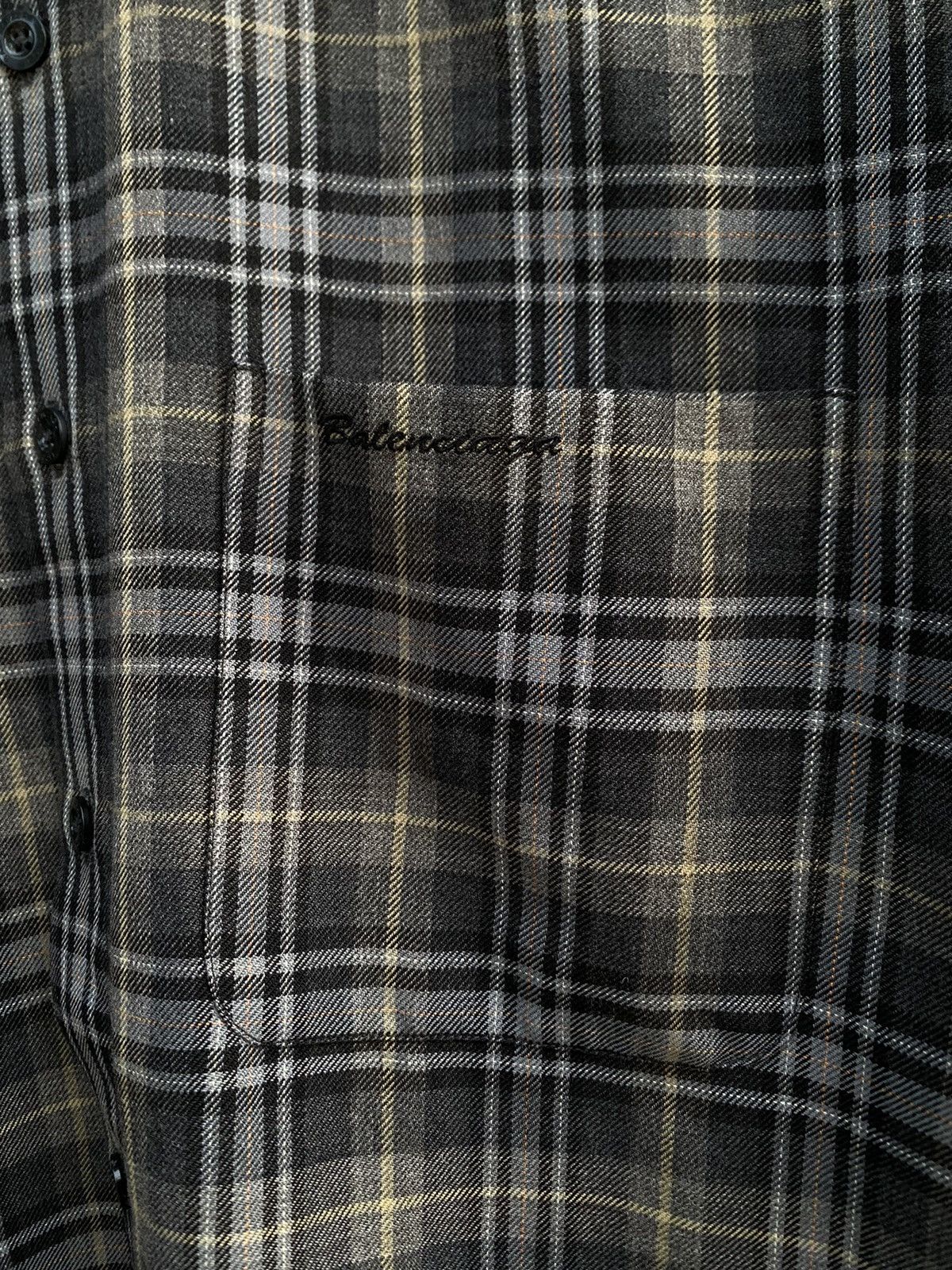 Balenciaga Vintage Balenciaga Plaid button up shirt Size US L / EU 52-54 / 3 - 3 Thumbnail