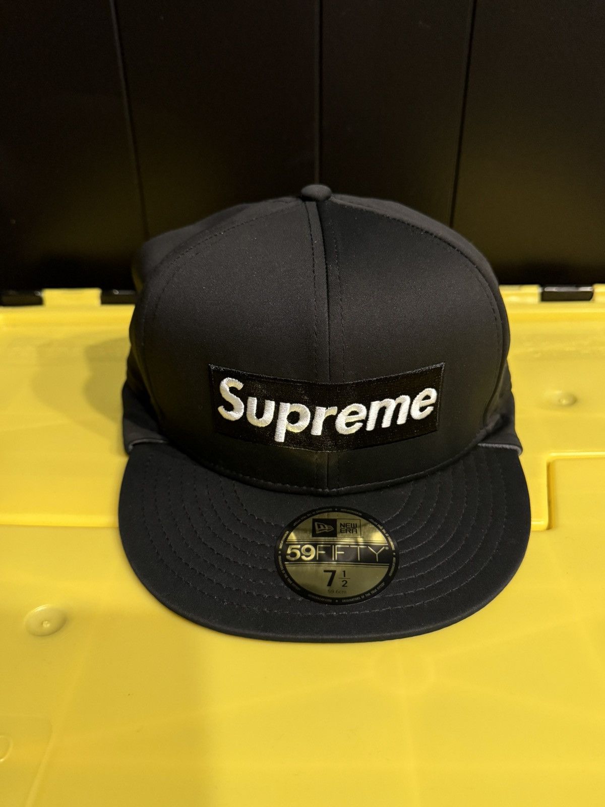 New Era × Supreme Supreme New Era WindStopper Earflap Box Logo Fitted |  Grailed