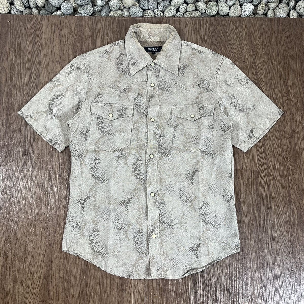 Tornado Mart Tornado Mart Snakeskin Western Shirt – Rare Japan Rock Y2K Size US S / EU 44-46 / 1 - 1 Thumbnail