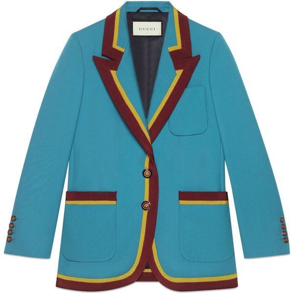 Gucci Gucci Wool Jacket With Ribbon Trim Size S / US 4 / IT 40 - 16 Thumbnail