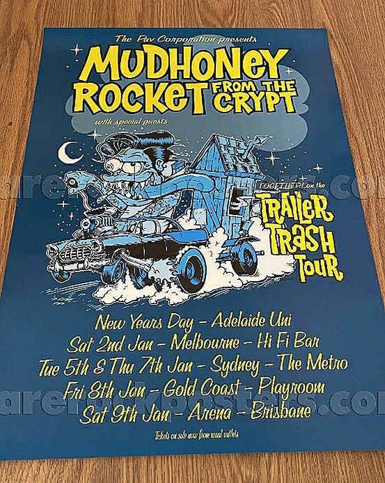 Band Tees Sick Rare 90s Mudhoney Rocket from The Crypt Australia Tour Size US M / EU 48-50 / 2 - 12 Thumbnail