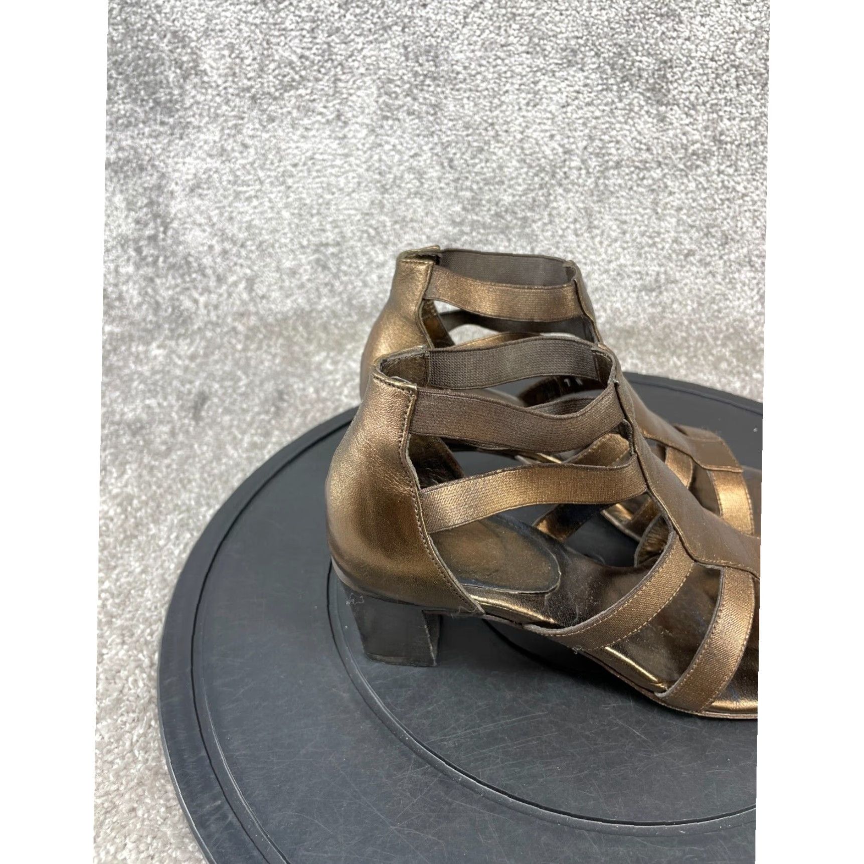 Vintage Rangoni Sandals Womens Size 7 Extra Large XL Brown Leather Size US 7 / IT 37 - 6 Thumbnail