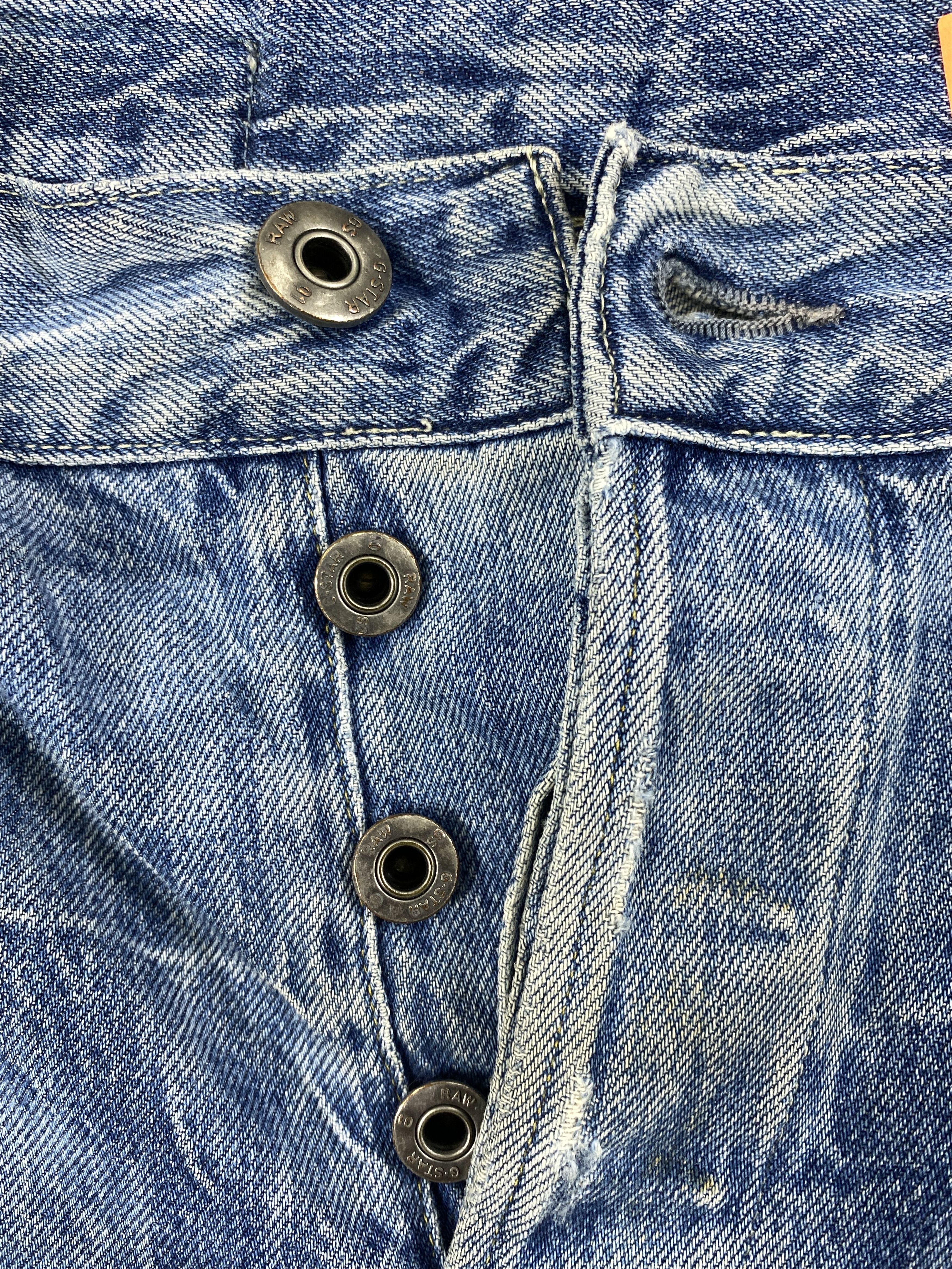 Japanese Brand Redline Light Wash G-Star Jeans 32x32.5 Denim -JN1339 Size US 32 / EU 48 - 6 Thumbnail