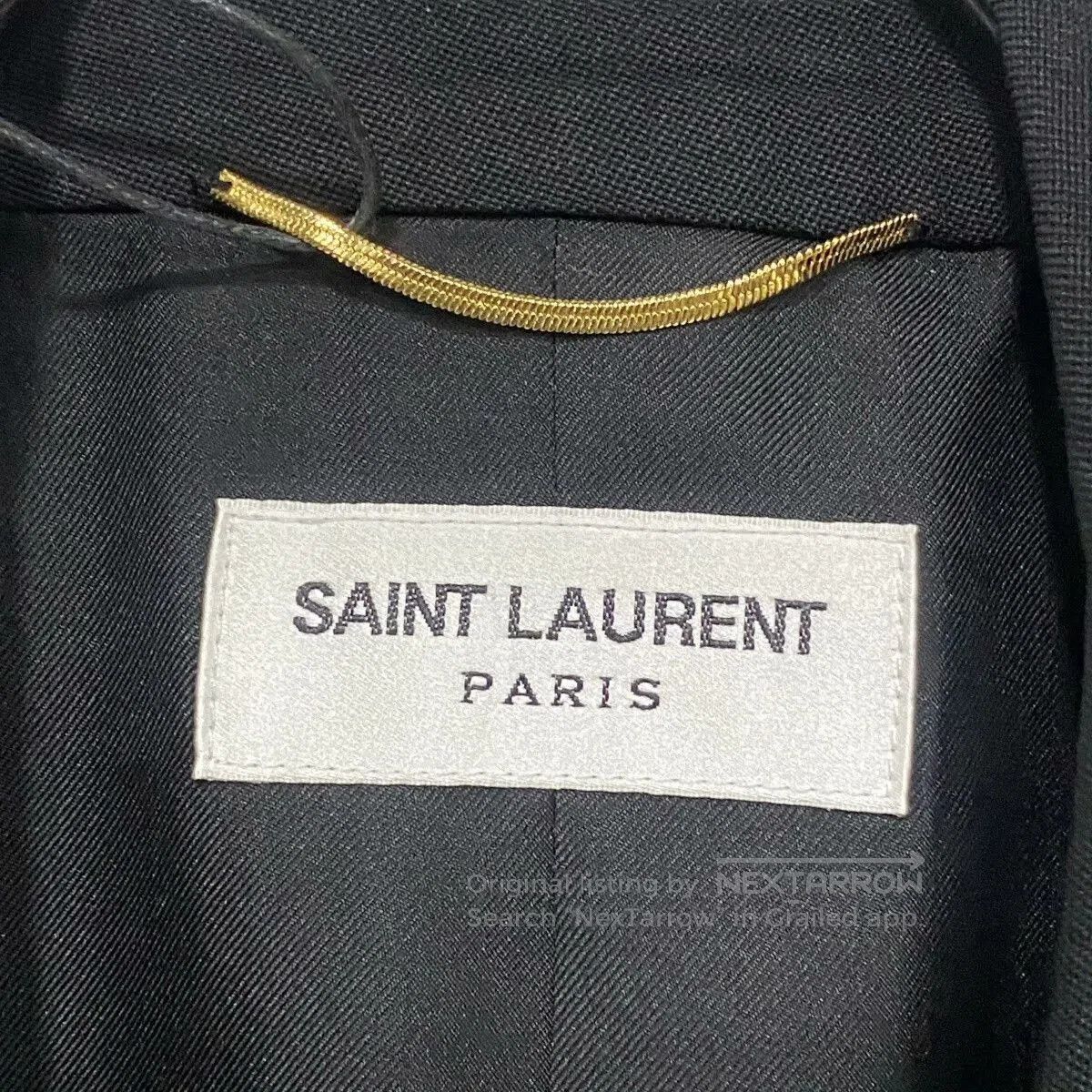 Saint Laurent Paris Saint Laurent Black Smoking Blazer. Size S / US 4 / IT 40 - 4 Thumbnail