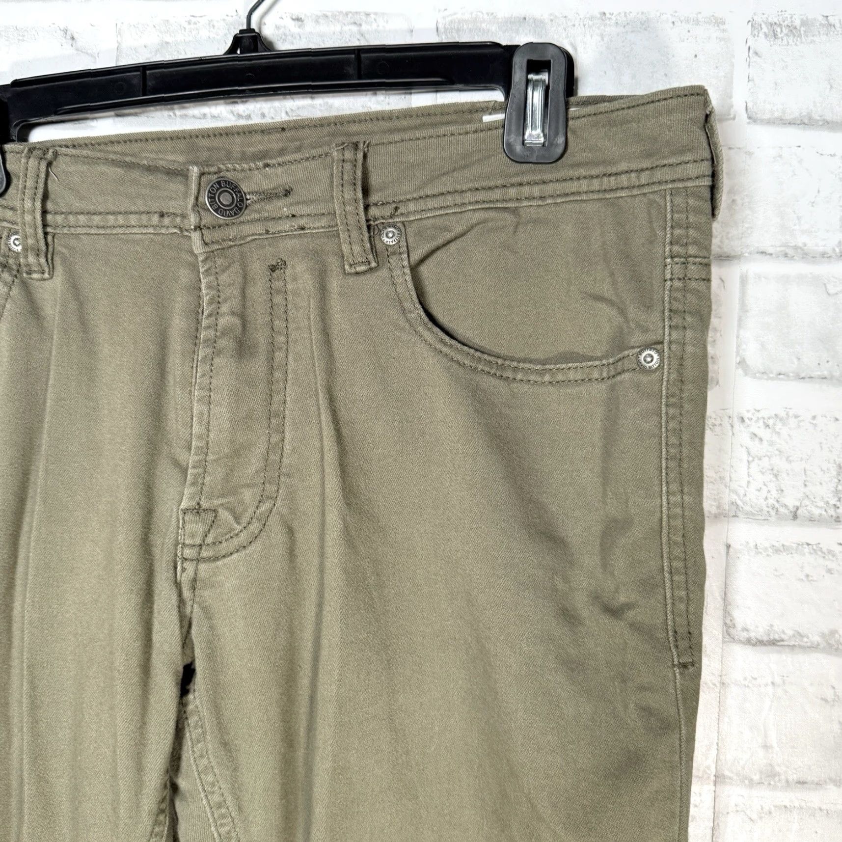 Buffalo David Bitton VINTAGE Buffalo David Bitton Mens Pants Chino Slim Fit Stretch Green 32x32 Hiking Outdoor Size US 32 / EU 48 - 2 Thumbnail