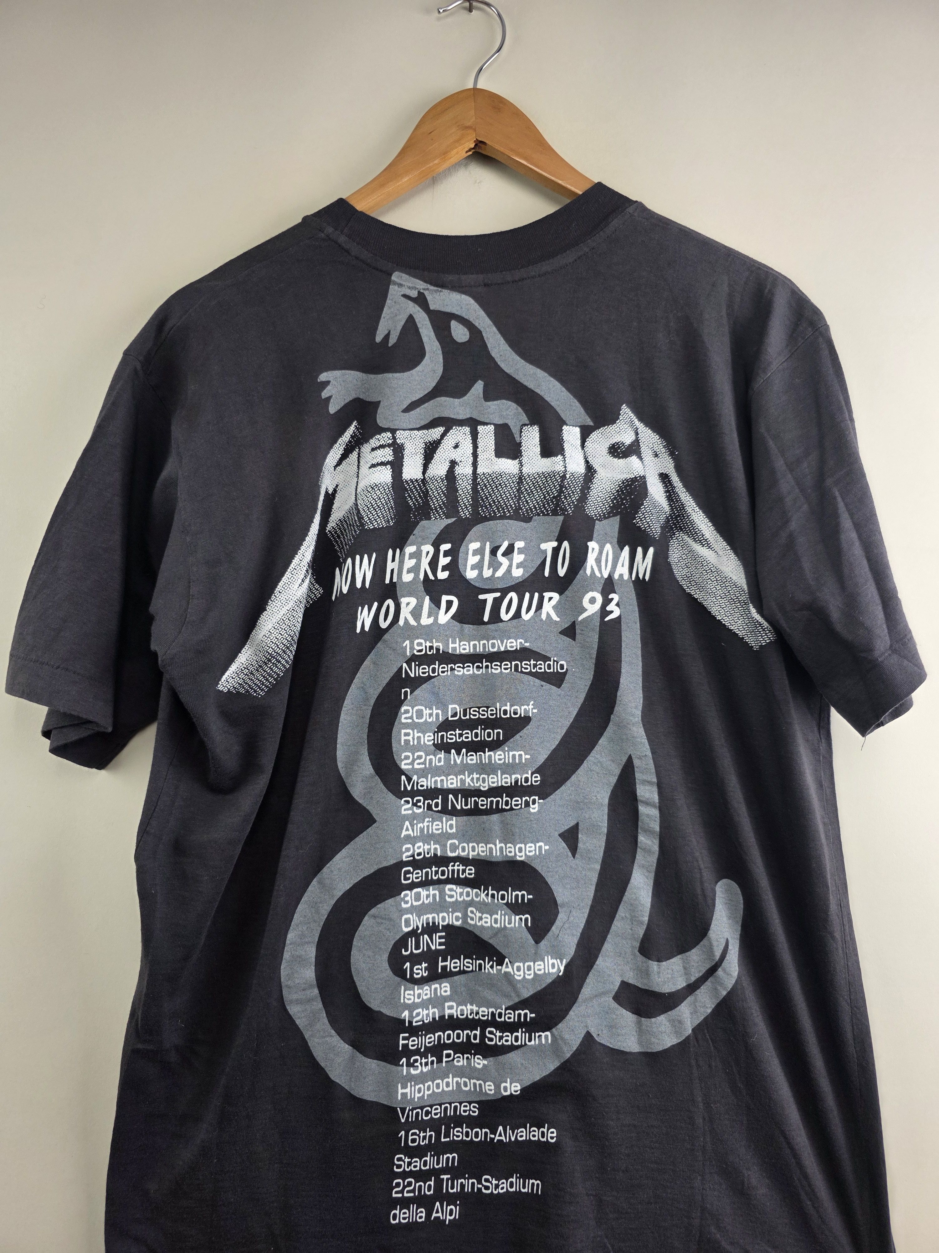 Band Tees × Metallica × Vintage 1993 Metallica Nowhere else to roam tour XL 21.5" 29" Size US XL / EU 56 / 4 - 6 Thumbnail