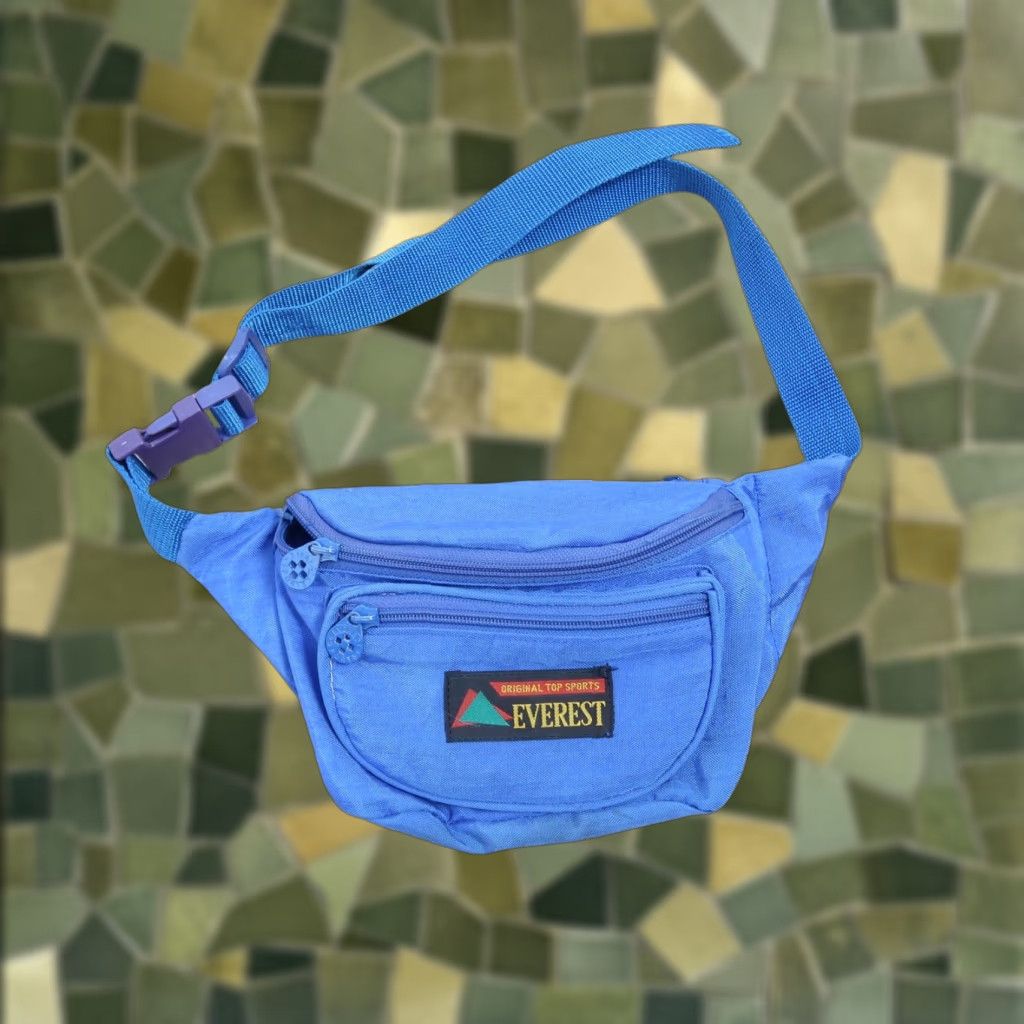 Vintage VINTAGE 80s Everest blue nylon fanny pack belt bag purse, Belt Bag & Fanny Pack, Women, Blue, Adjustable waist strap, 12" x 6" Size ONE SIZE - 1 Thumbnail