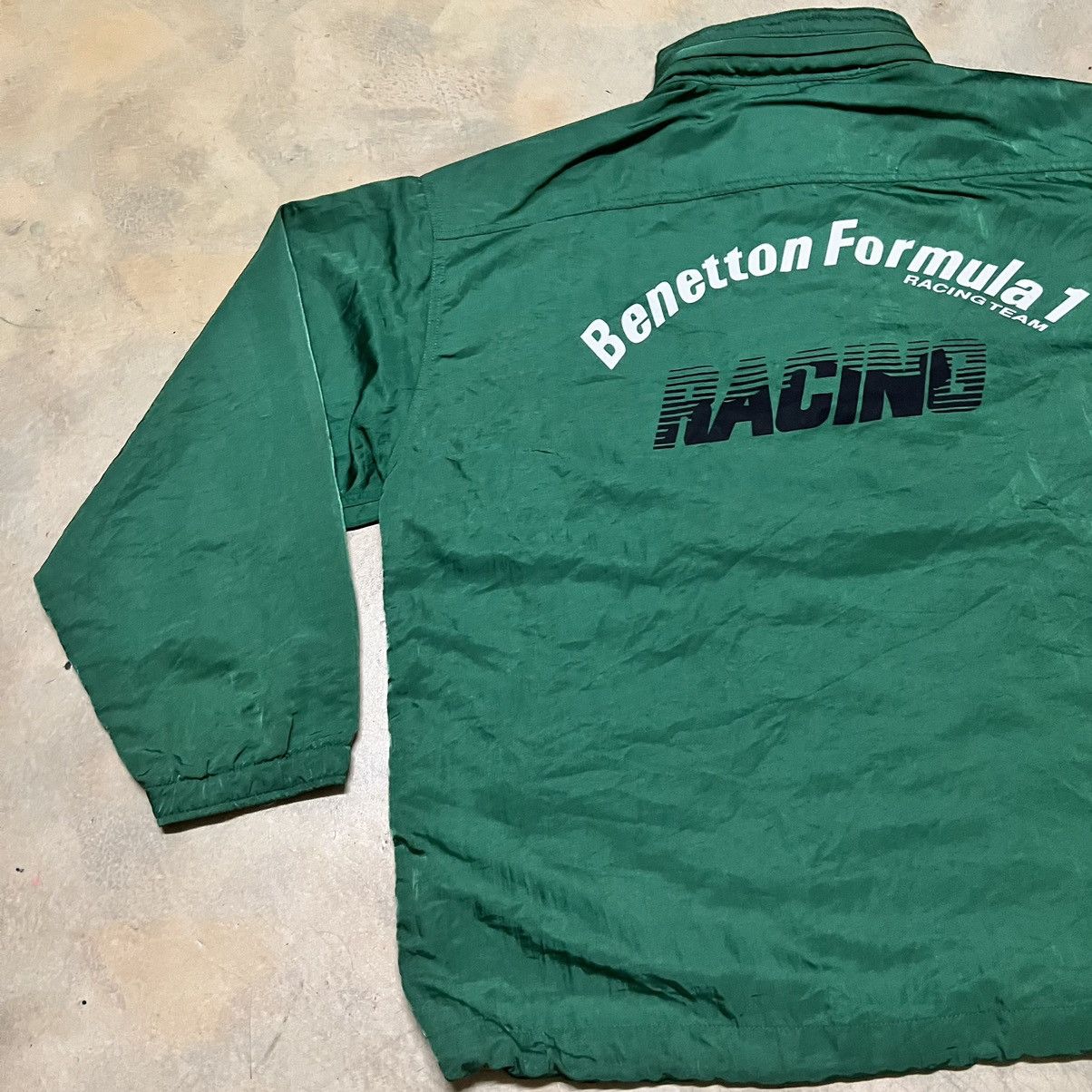 Benetton Vintage Benetton Formula 1 Big Logo Racing Light Jacket Size US L / EU 52-54 / 3 - 16 Thumbnail