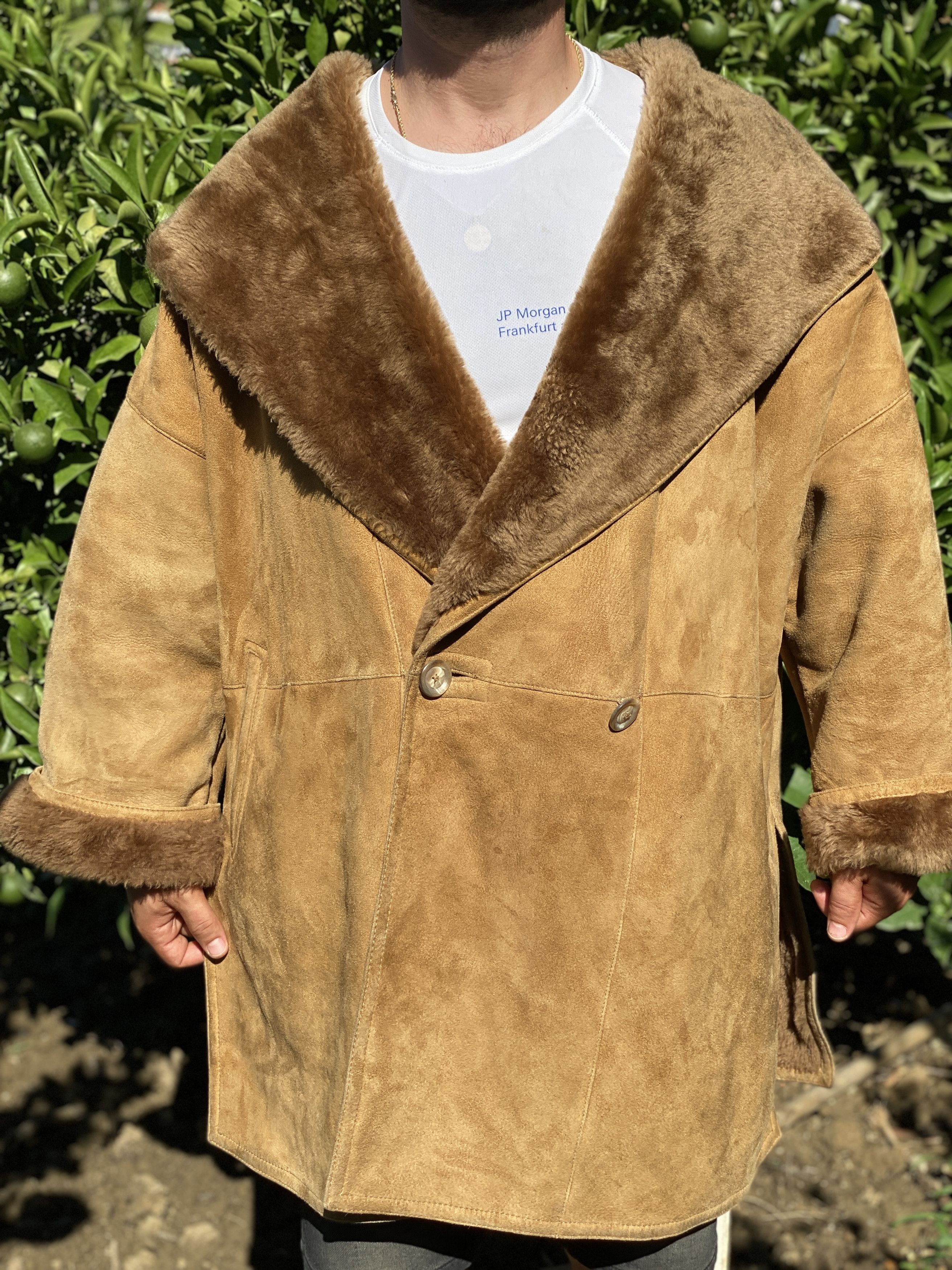 Max Mara Shearling Leather Sued Sheepskin Size 6 USA 38F 10