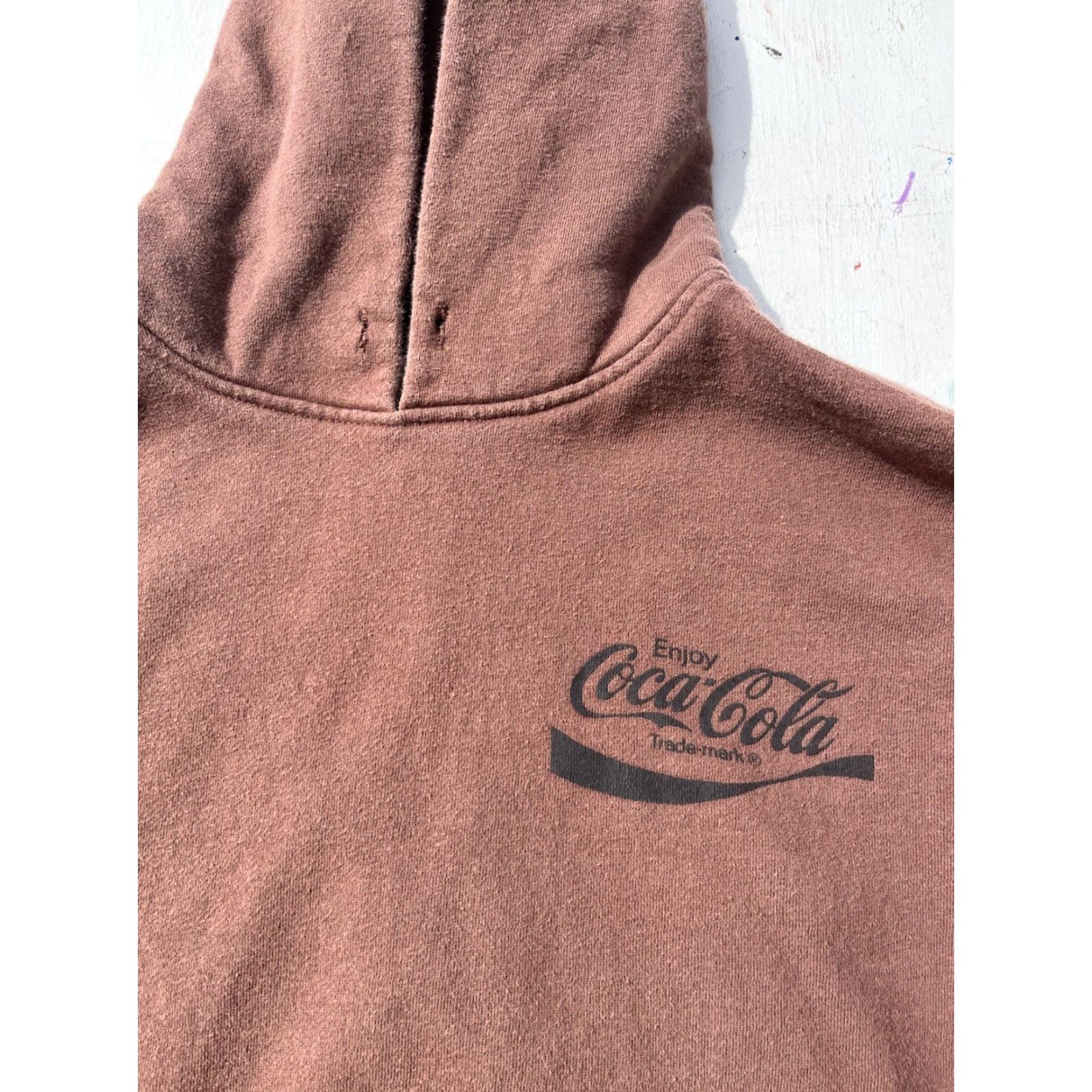 Pacsun PacSun Men's Coca Cola Hoodie Brown M Spell-Out Enjoy Soda Iconic Mens Size US M / EU 48-50 / 2 - 4 Thumbnail