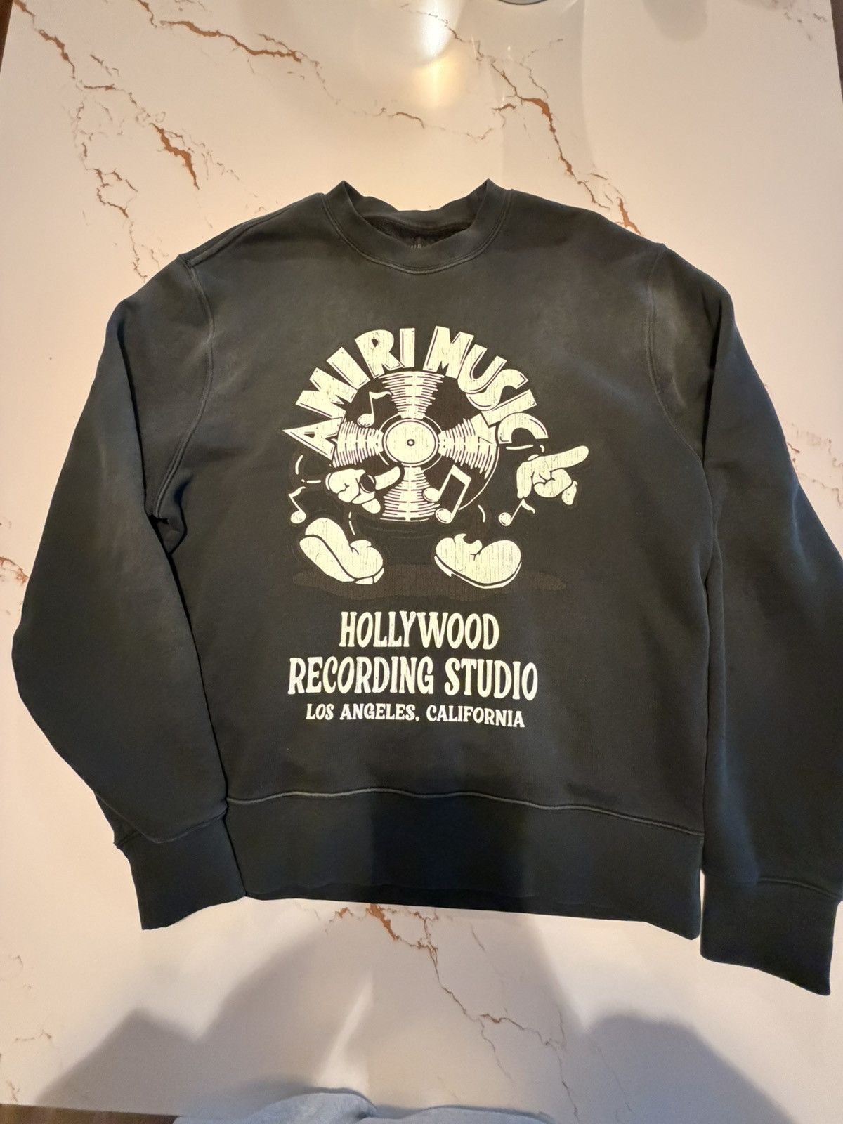 Amiri AMIRI MUSIC RECORD CREWNECK SWEATSHIRT Size US L / EU 52-54 / 3 - 2 Thumbnail