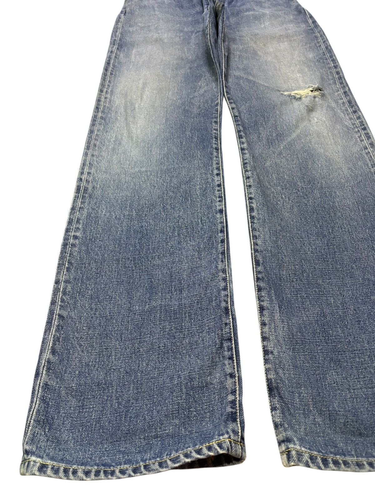 Japanese Brand Vintage Nepenthes Selvedge Distressed Loose Baggy Jeans Size US 30 / EU 46 - 7 Thumbnail