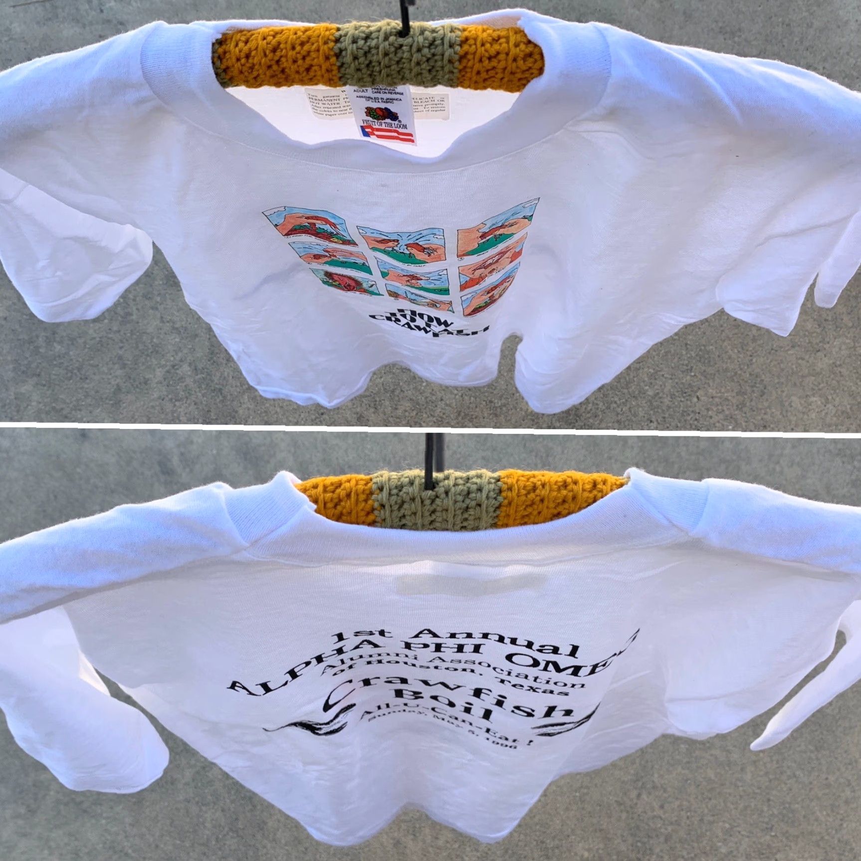 Fruit Of The Loom VINTAGE How To Eat Crawfish Alpha Phi Omega Alumni TX Crawfish Bowl 1996 T-Shirt Size US L / EU 52-54 / 3 - 5 Thumbnail