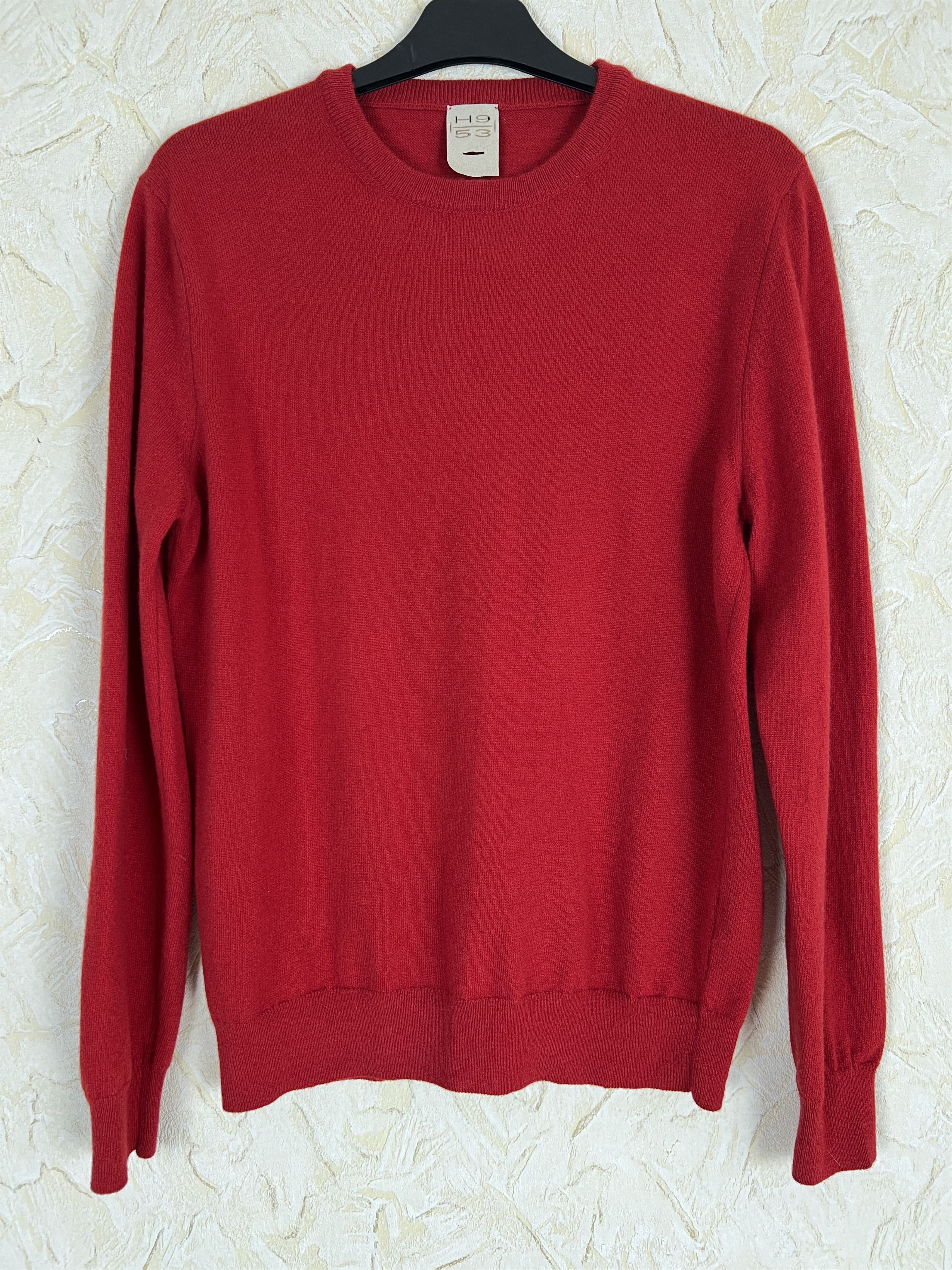 Other H9 53 100% Lana Merino Wool Red Sweater Made in Italy Size US M / EU 48-50 / 2 - 1 Thumbnail