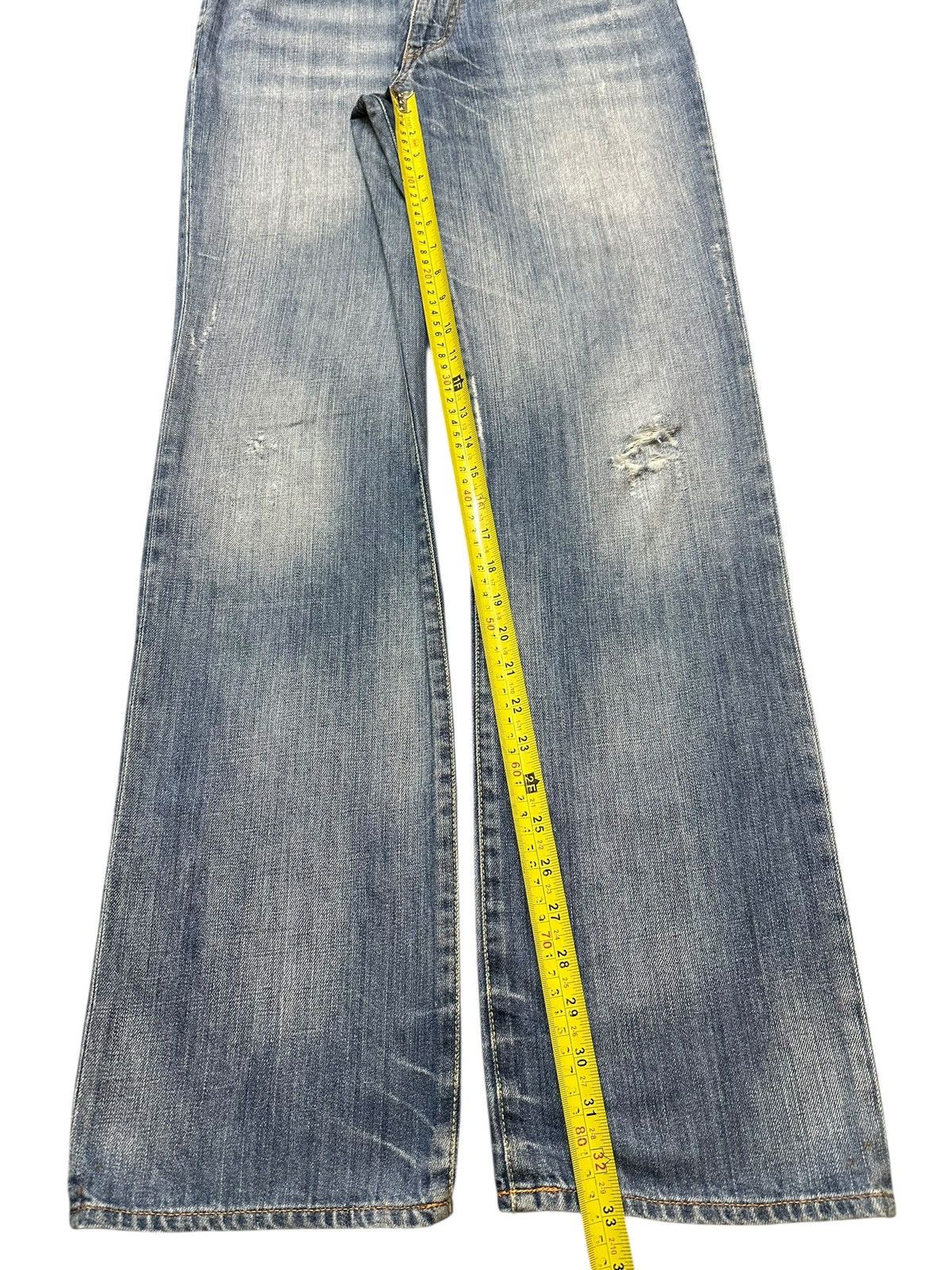 Polo Ralph Lauren Vintage Polo Ralph Lauren Faded Wash Distress Loose Jeans Size US 31 - 15 Thumbnail