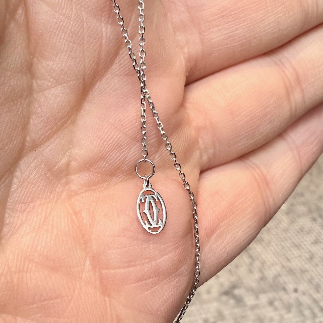 Cartier Cartier 18k White Gold D'Amour Pendant Mini Diamond Necklace Size ONE SIZE - 8 Thumbnail