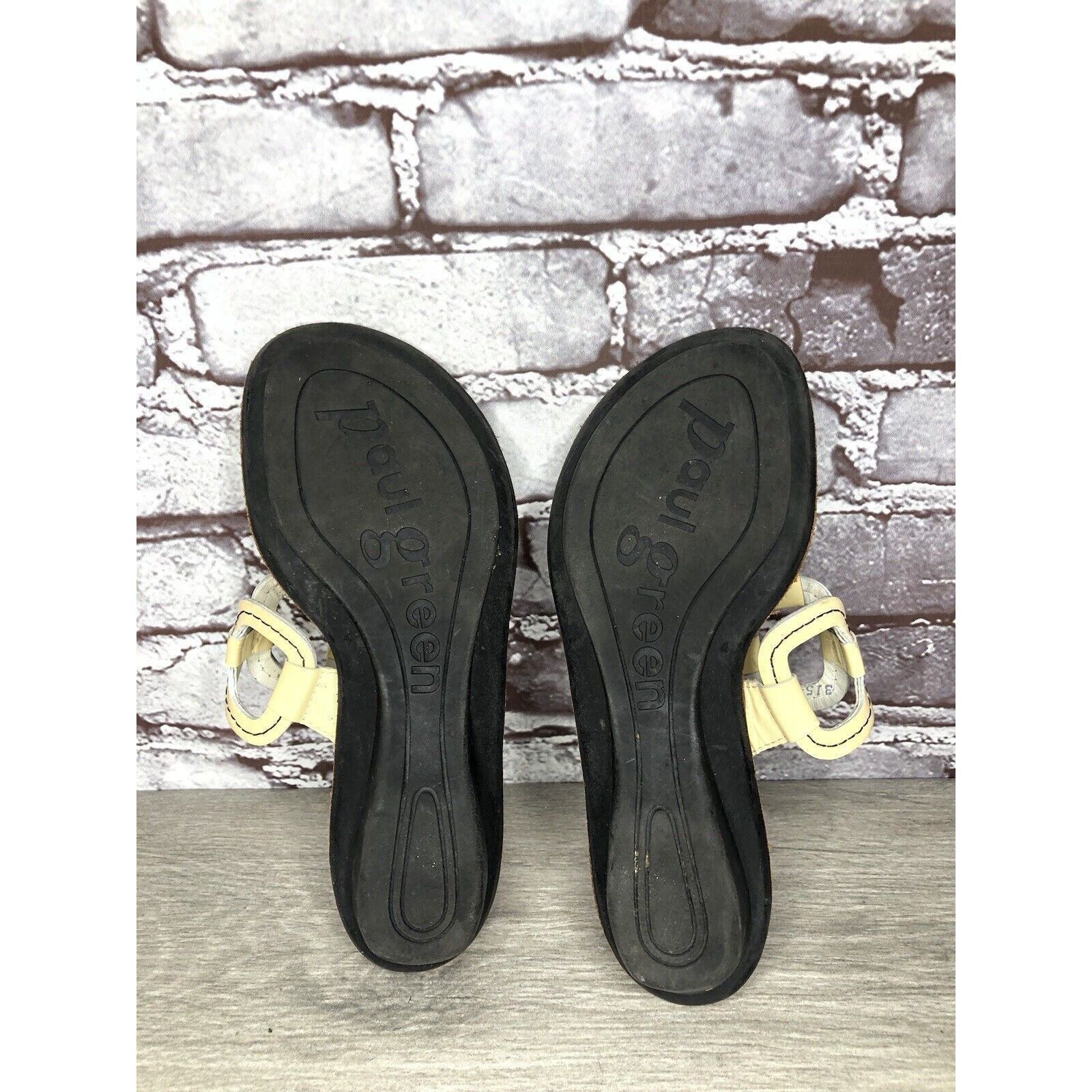 Other Paul Green Munchen Yellow Patent Leather Pump Wedge Sandals Size US 4.5 / IT 34.5 - 8 Thumbnail