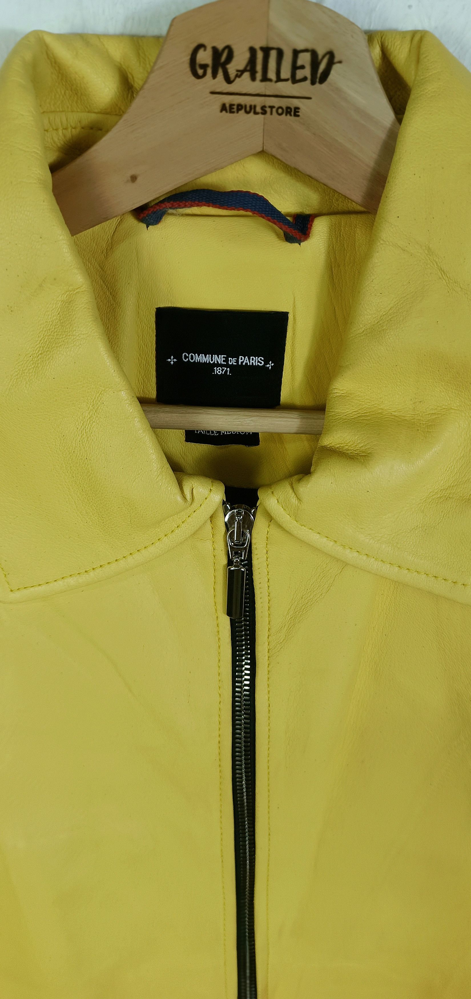 Commune De Paris Commune de Paris Leather Zipper Jacket Size US M / EU 48-50 / 2 - 9 Thumbnail