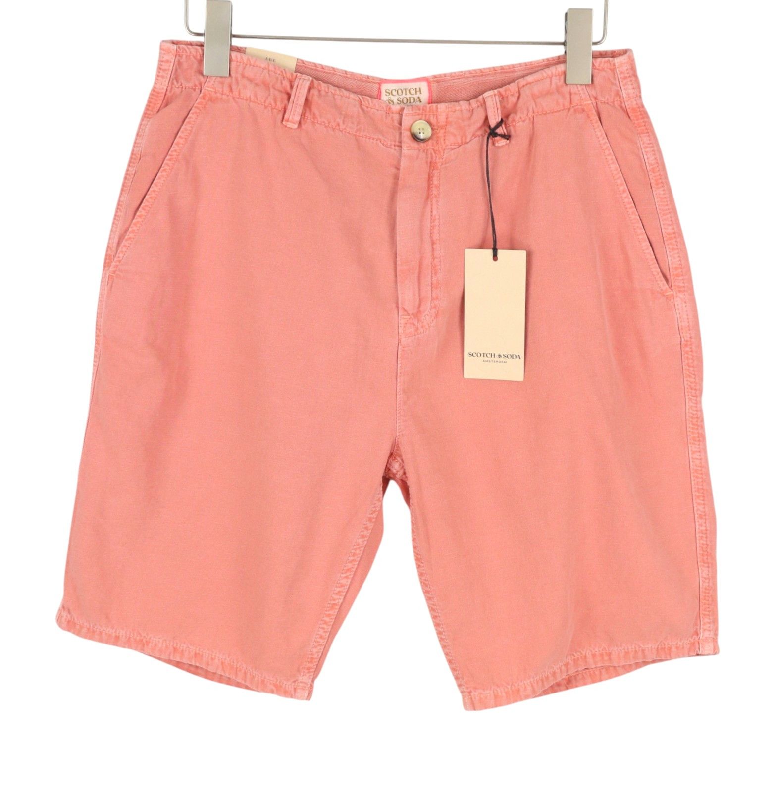 Scotch & Soda FAVE W32 Pink Flamingo Linen Blend Regular 91022 Size US 32 / EU 48 - 2 Thumbnail