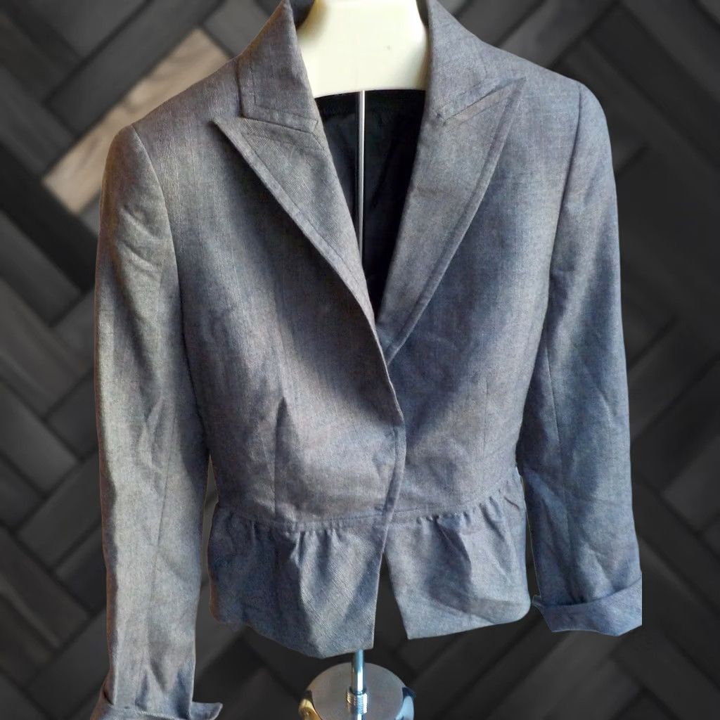 Akris VINTAGE AKRIS Plaid Belted Jacket Brown Wool 2 Snap Closure SZ 10 Women Blazer Hip Length Size L / US 10 / IT 46 - 1 Thumbnail
