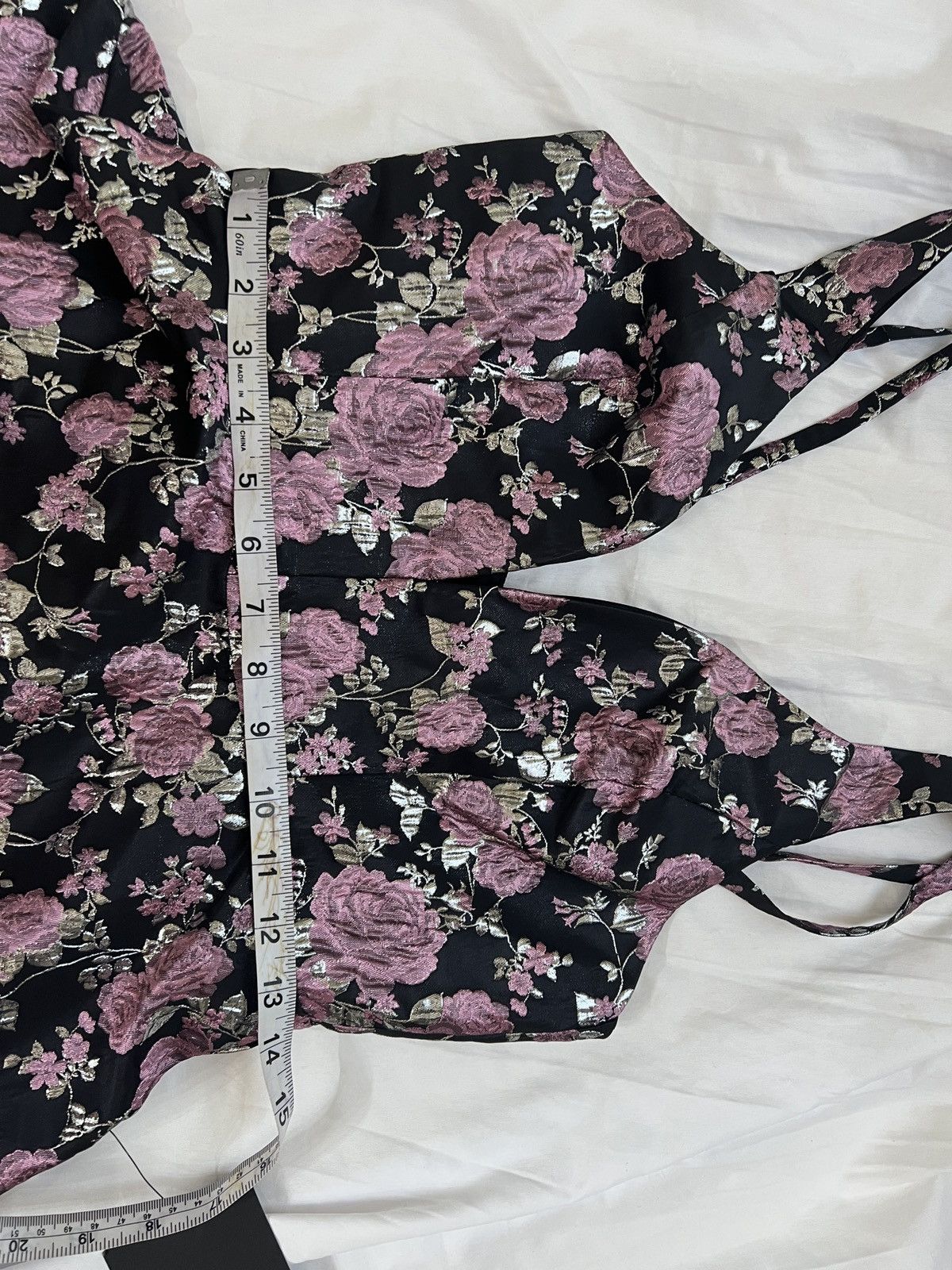 Lulus Lulus Beauty of Botany Black Floral Jacquard Skater Dress Size M / US 6-8 / IT 42-44 - 9 Thumbnail