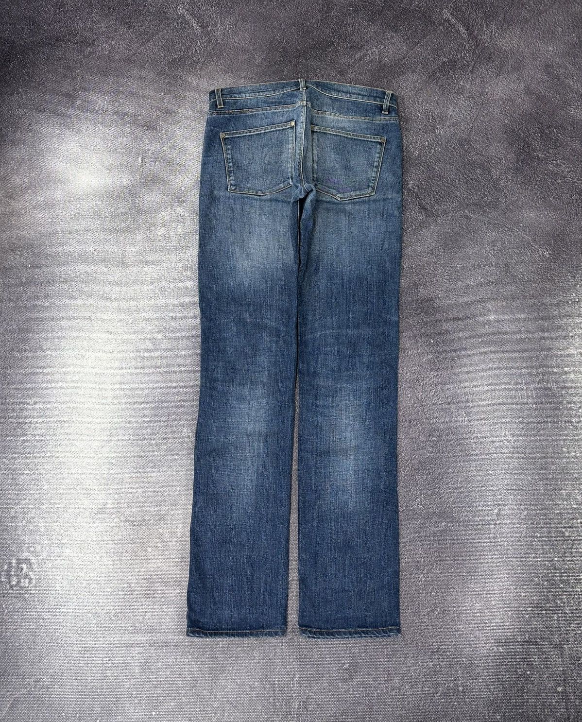 Acne Studios Acne Studios Max Prince Faded Blue Slim Straight Denim Jeans Size US 31 - 2 Thumbnail