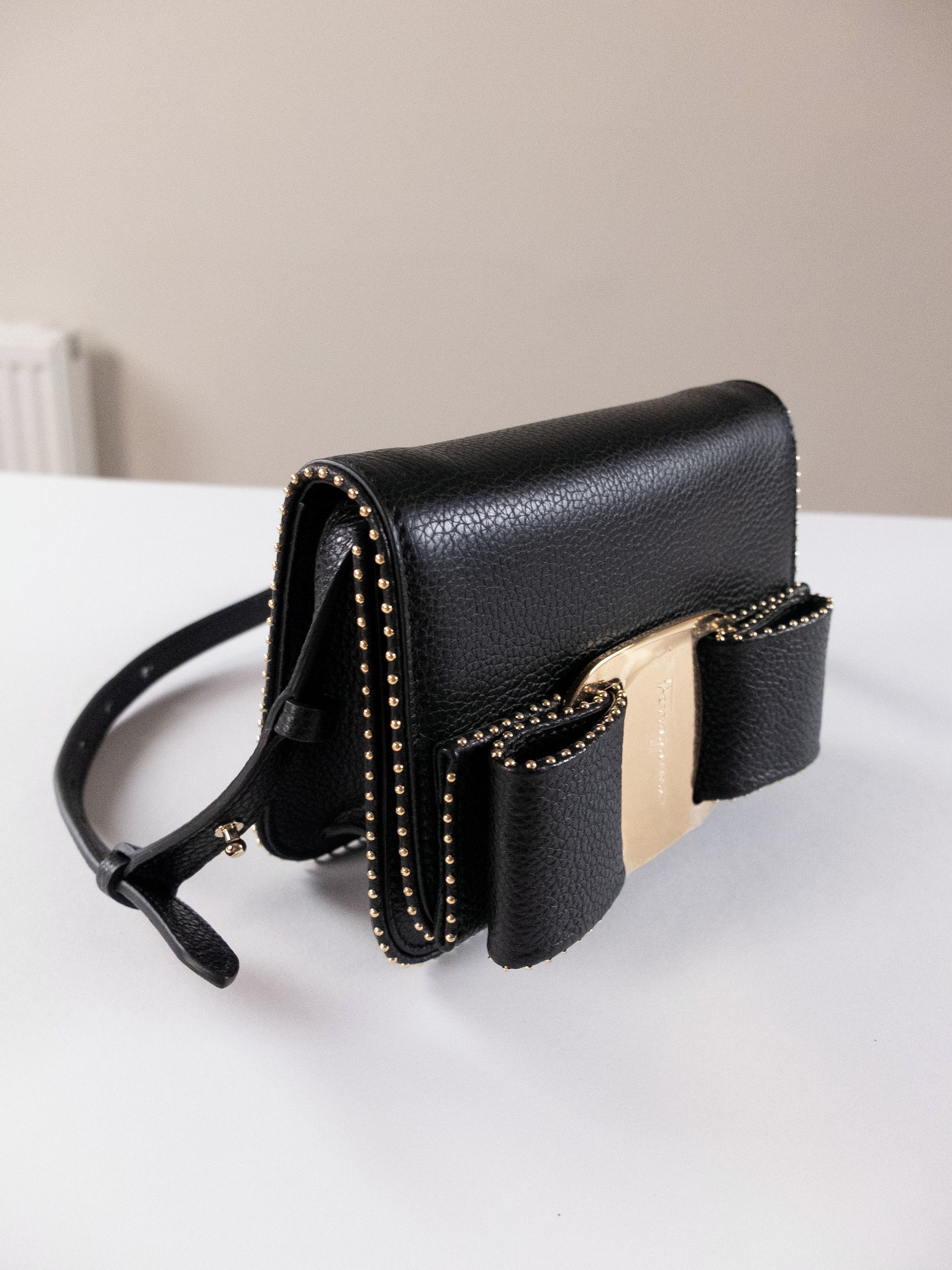 Salvatore Ferragamo SALVATORE FERRAGAMO Vara bow black leather mini shouder bag Size ONE SIZE - 7 Thumbnail