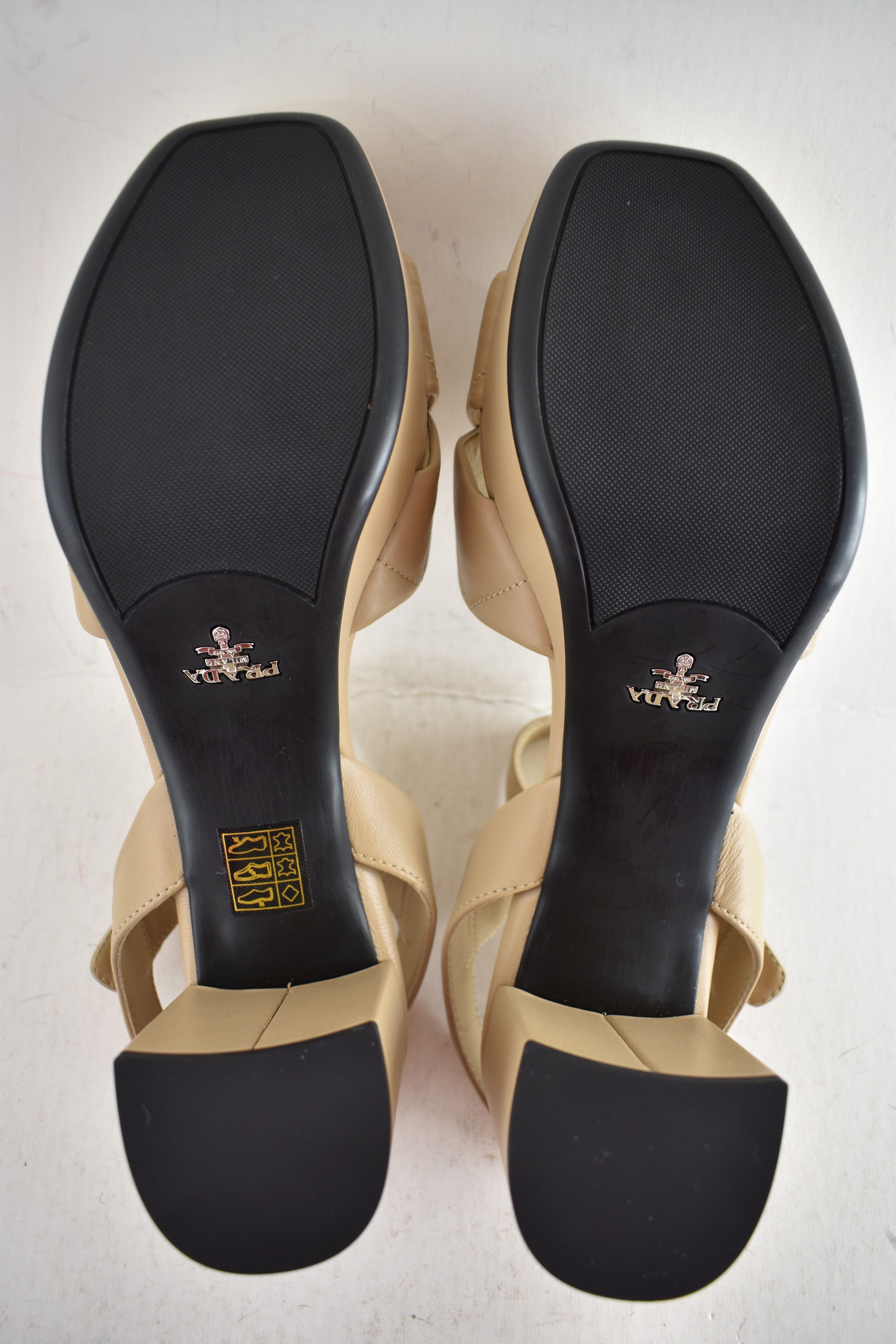 Prada Prada 65mm Nude Platform Sandal Ankle Strap Block Heel 41 Size US 11 / IT 41 - 18 Thumbnail