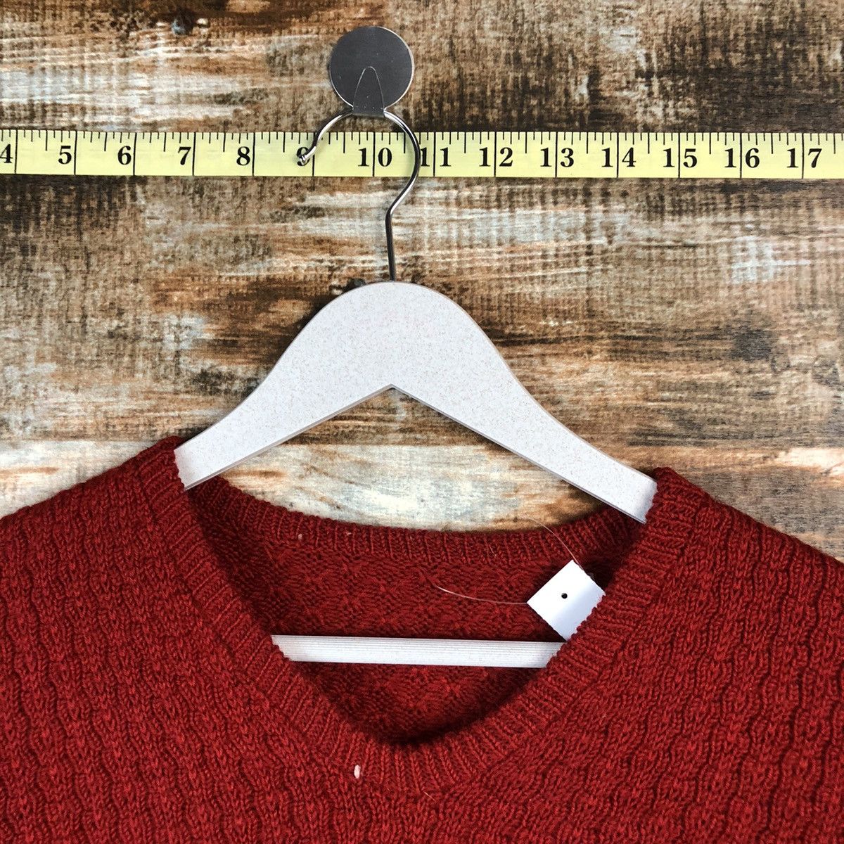 Homespun Knitwear × Japanese Brand Japanese Brand plain Red Knitwear #A1354 Size M / US 6-8 / IT 42-44 - 4 Thumbnail