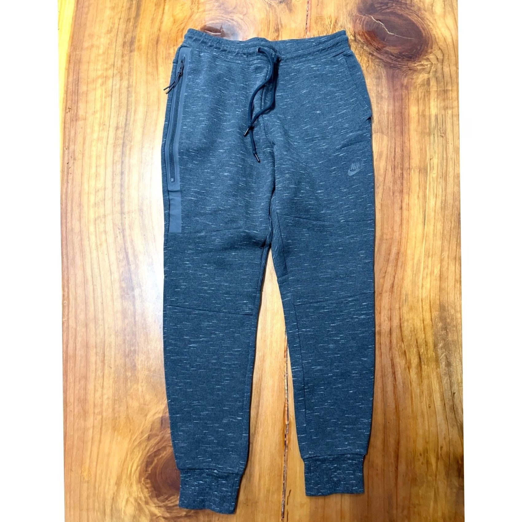 Nike Nike Tech Fleece Joggers Mens Pants Medium Knit Heather Drawstring Cotton G4-21 Size US 31 - 2 Thumbnail